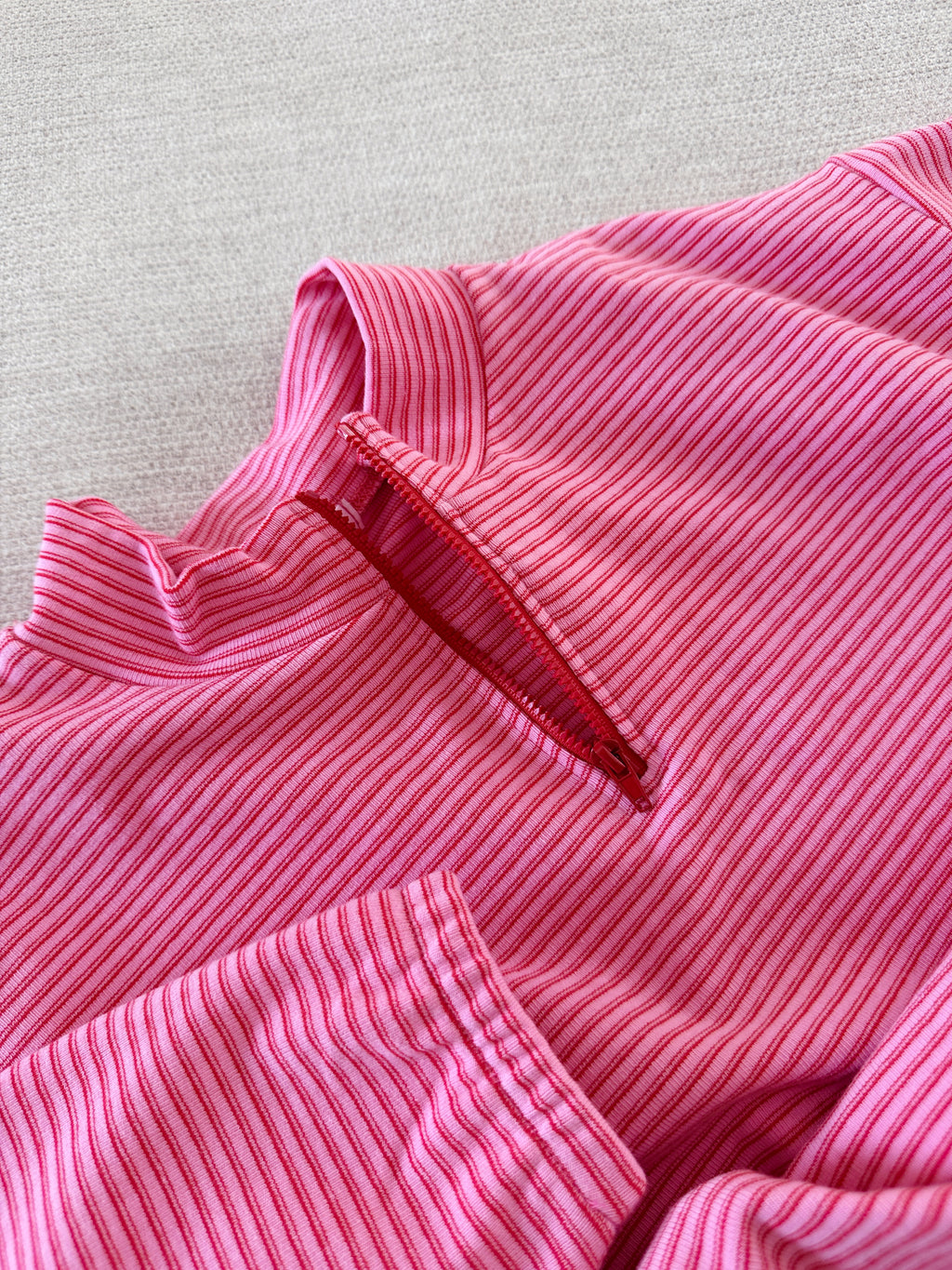 Sweat Elian - ligné rose