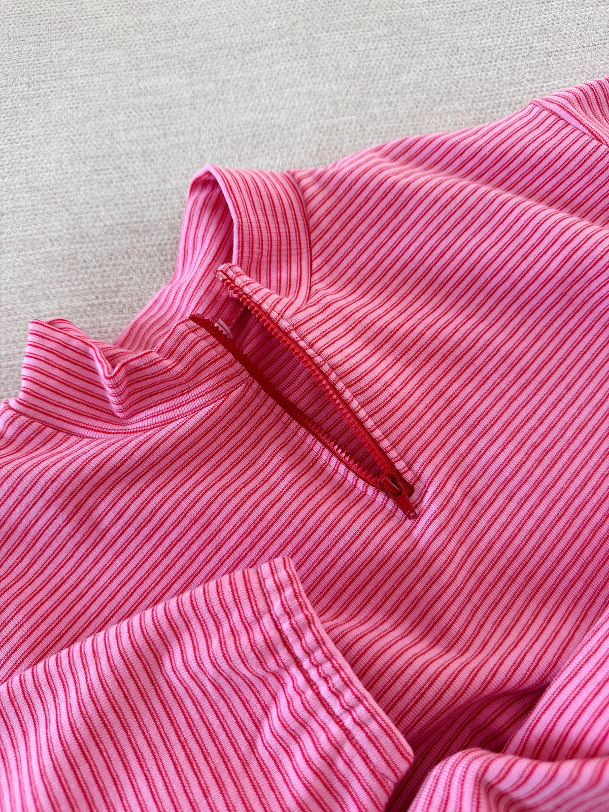Sweat Elian - ligné rose