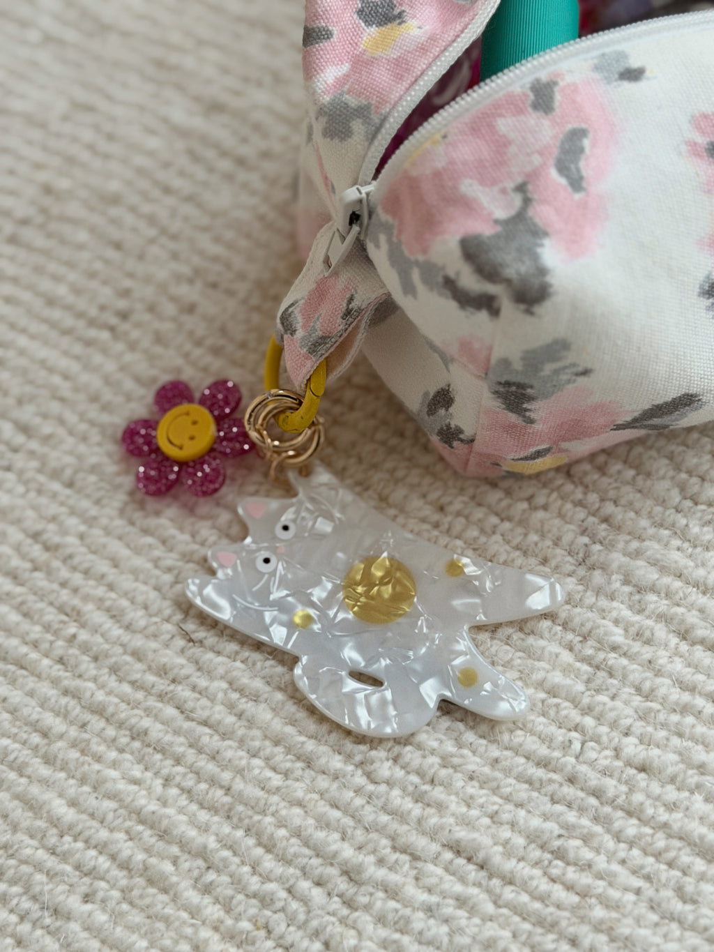 Porte-clé Kitty - blanc