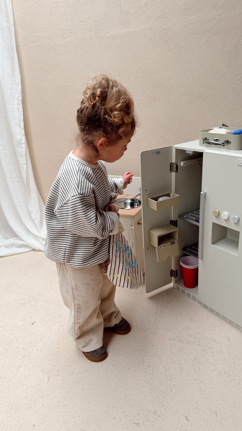 Pull Cleo - écru et bleu