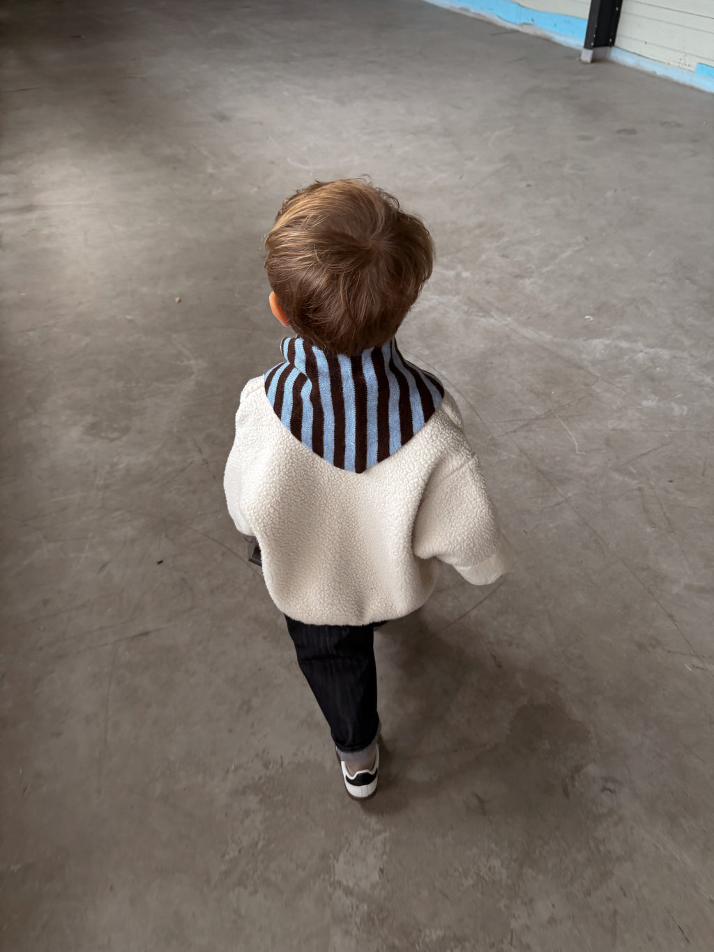 Foulard Raoul - bleu et brun