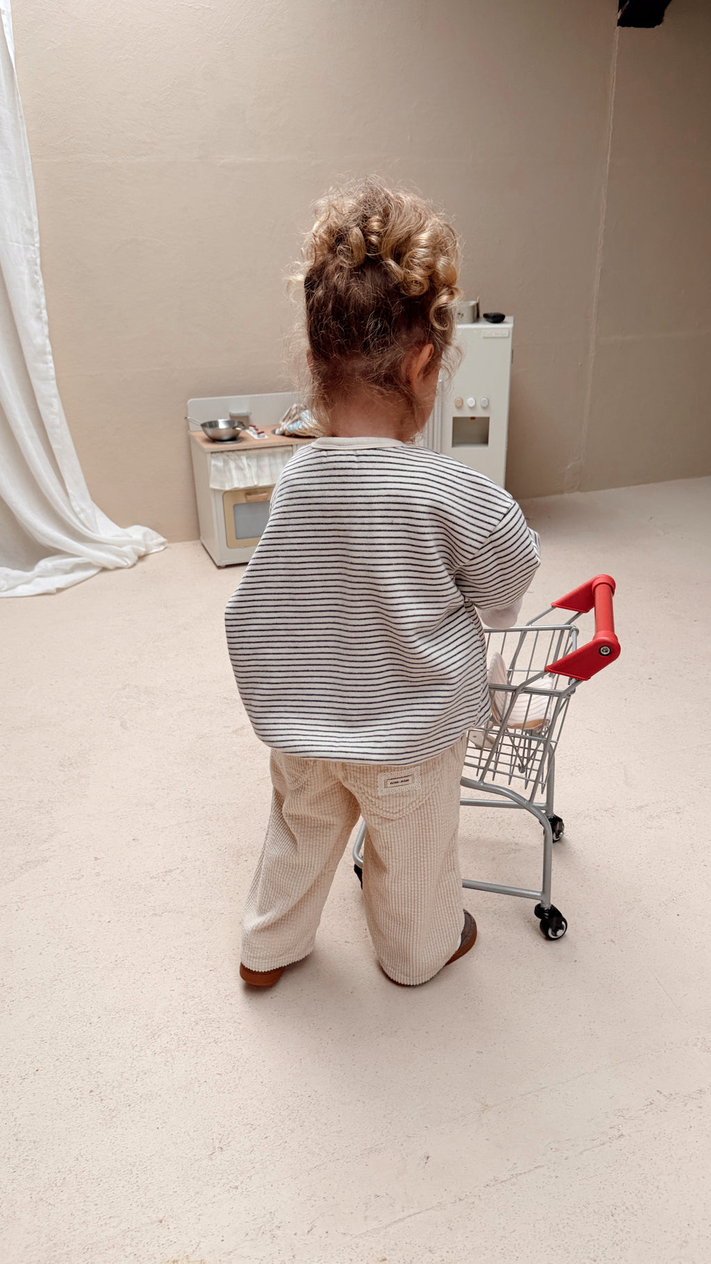 Pull Cleo - écru et bleu