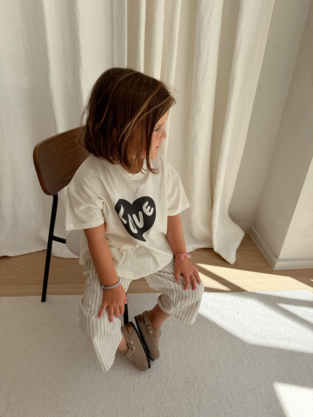 T-shirt Love - écru