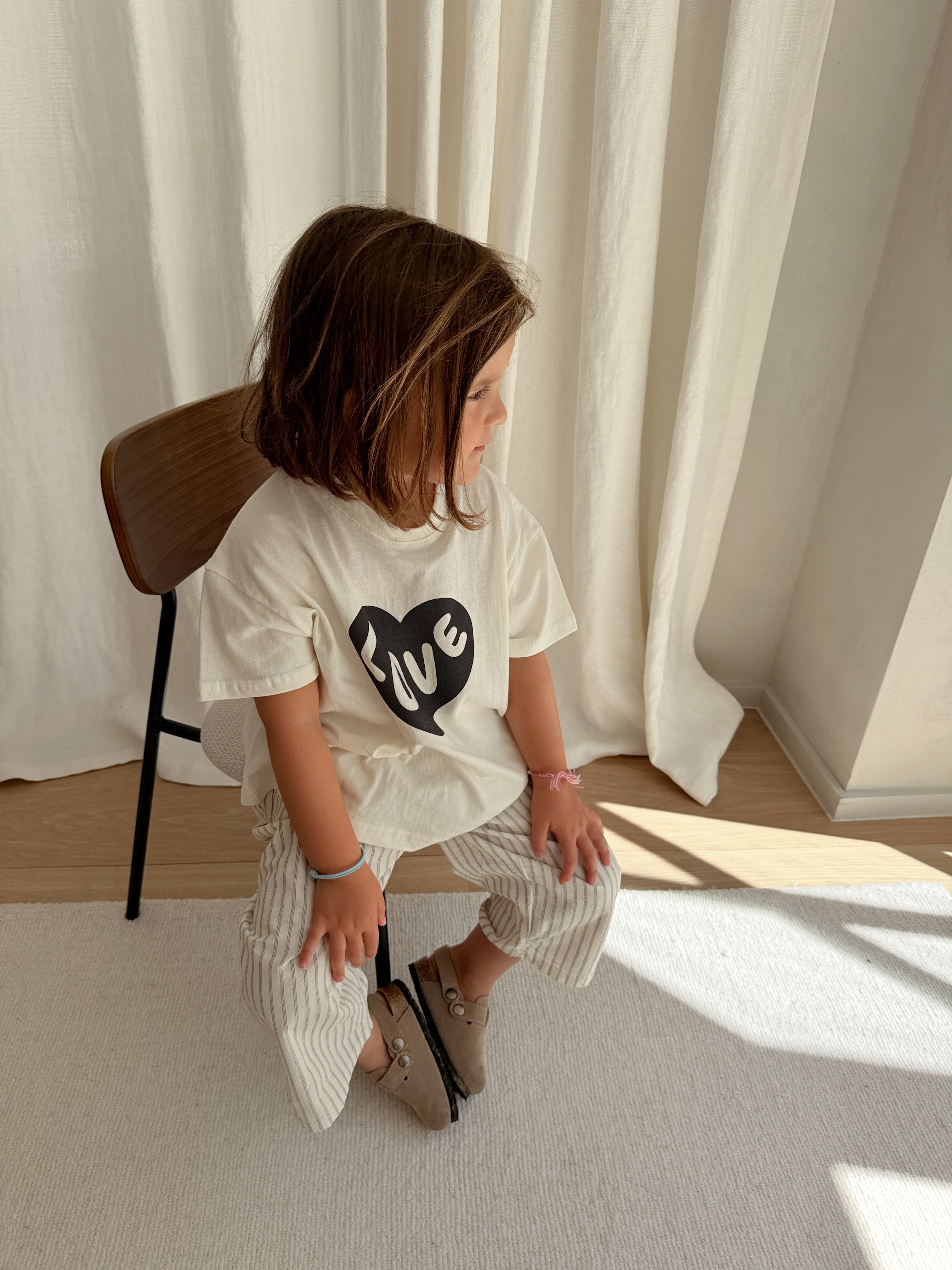 T-shirt Love - écru