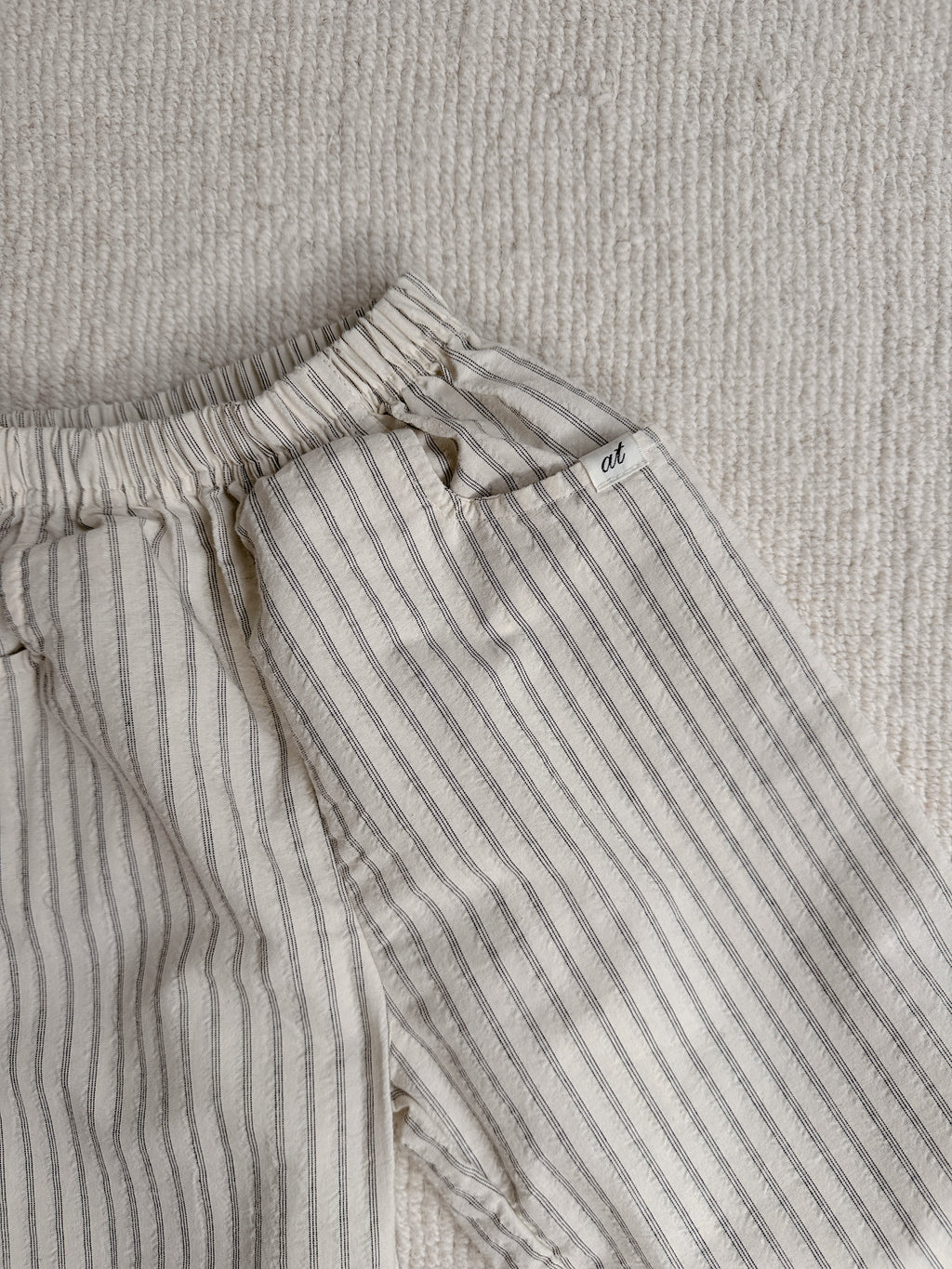 Trousers Sienna - ecru and black