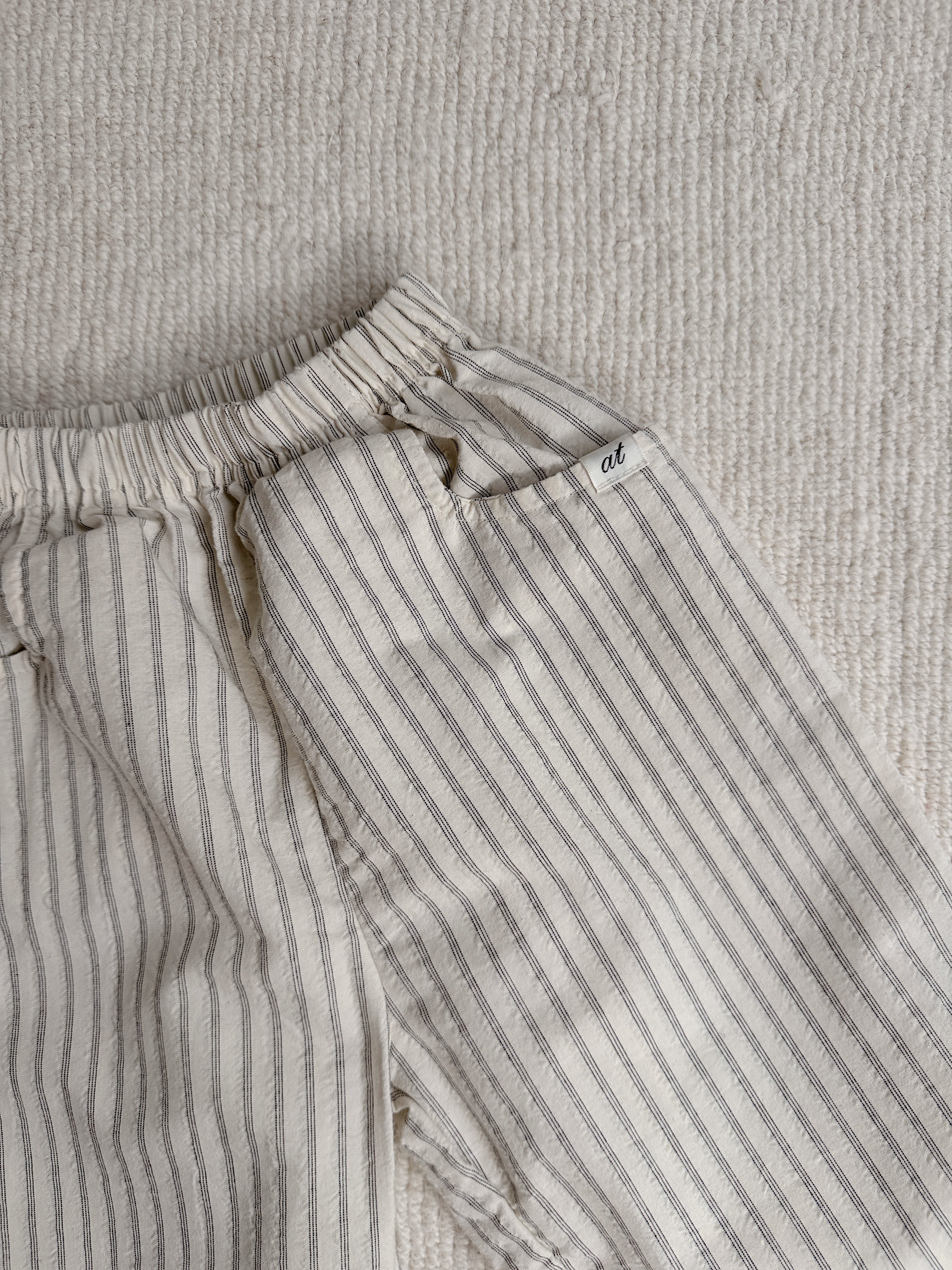 Trousers Sienna - ecru and black