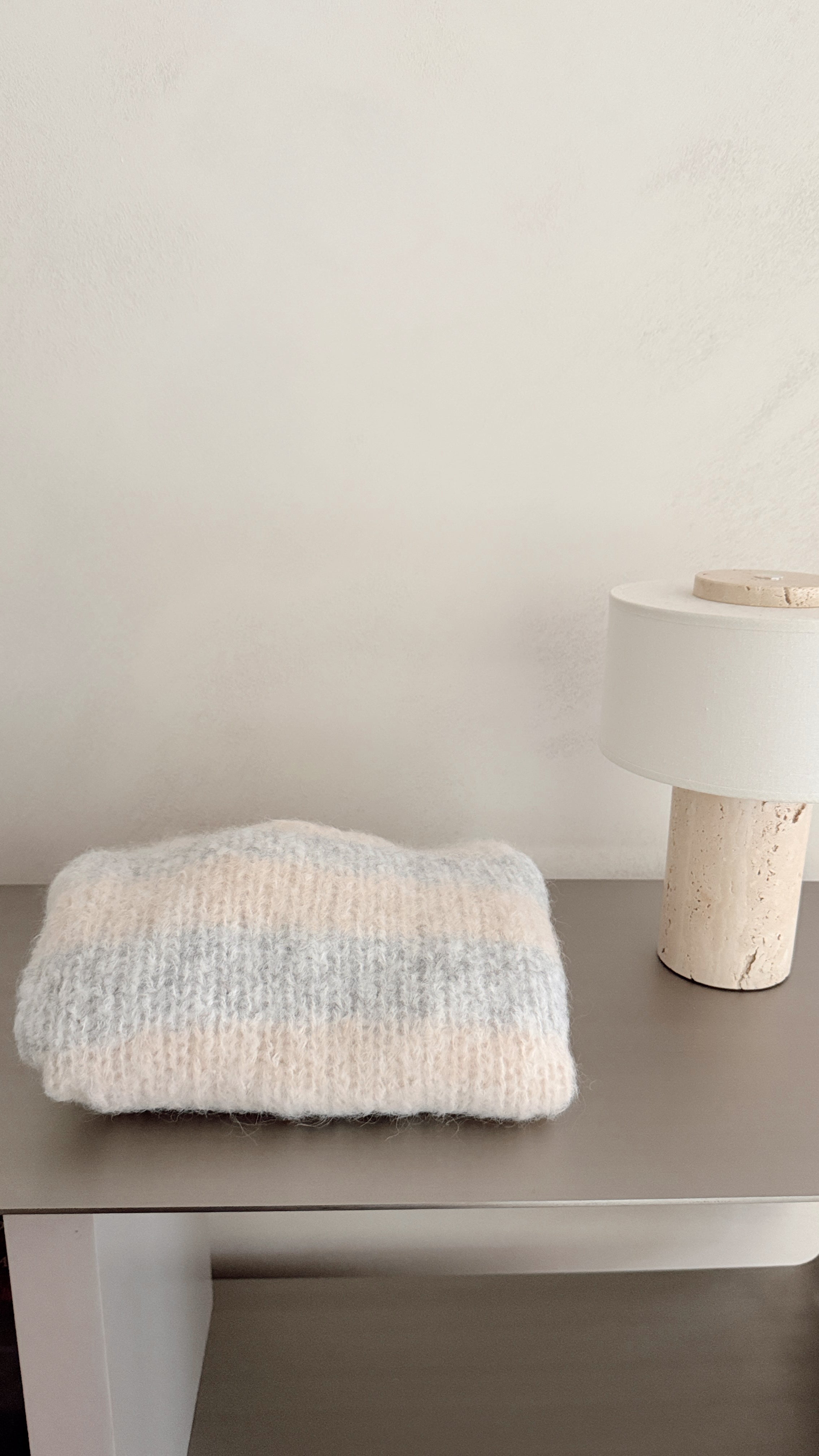 Pull Basile - écru et gris