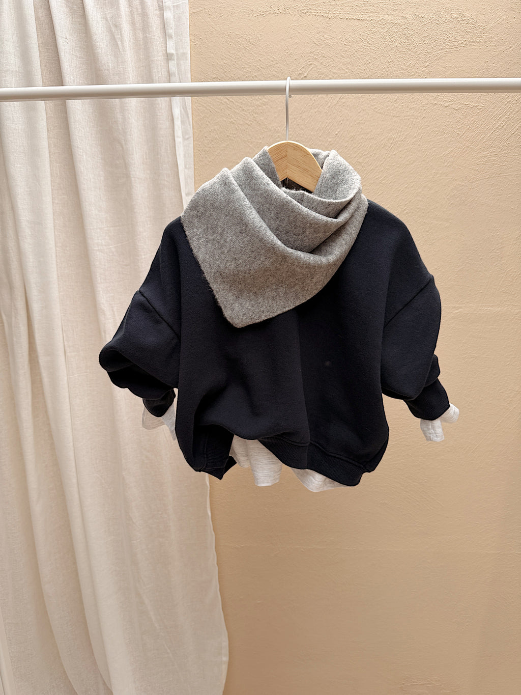 Foulard Dely - gris clair