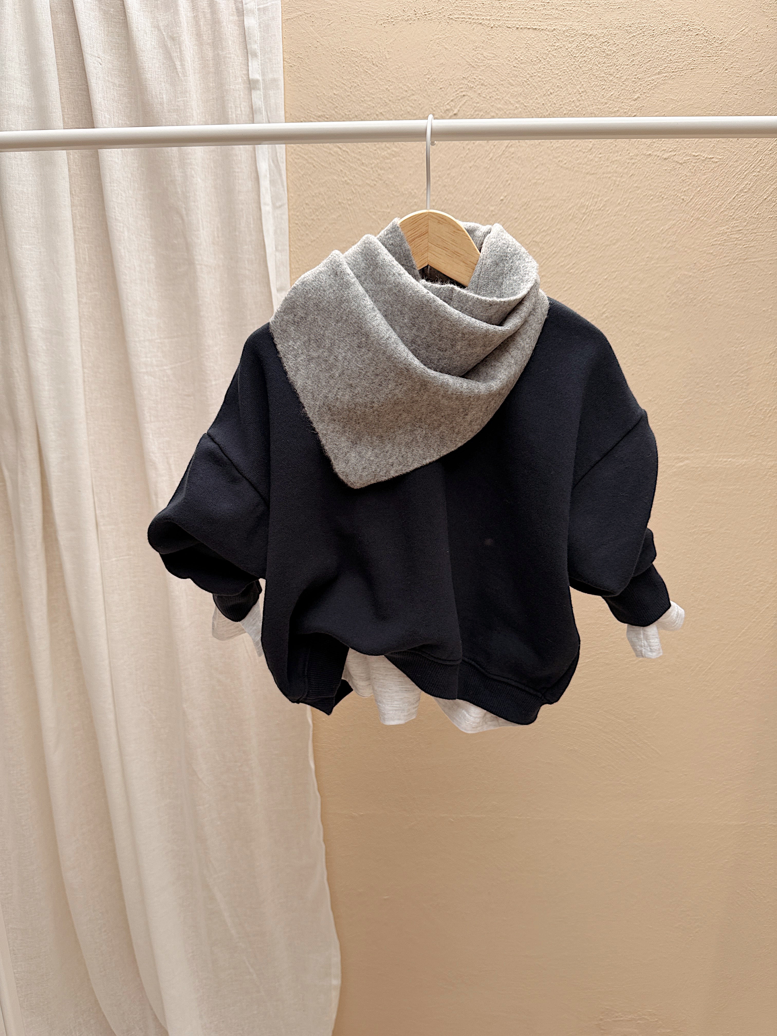 Foulard Dely - gris clair