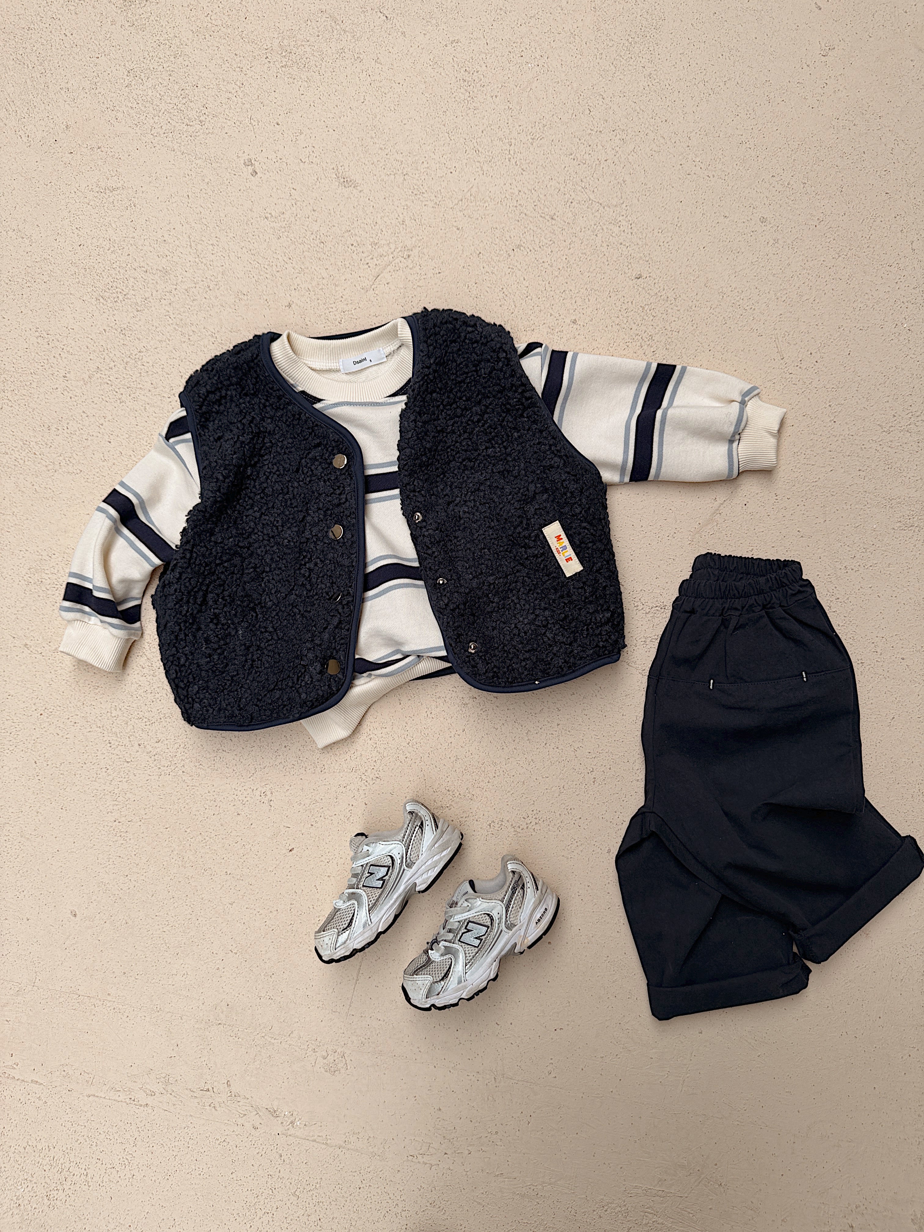 Pull Gaspard - écru à lignes