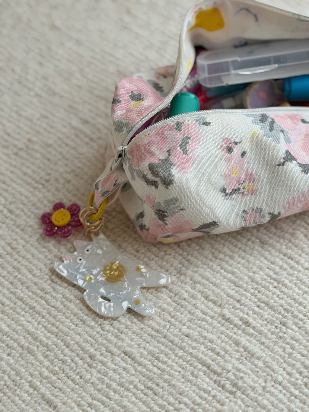 Porte-clé Kitty - blanc