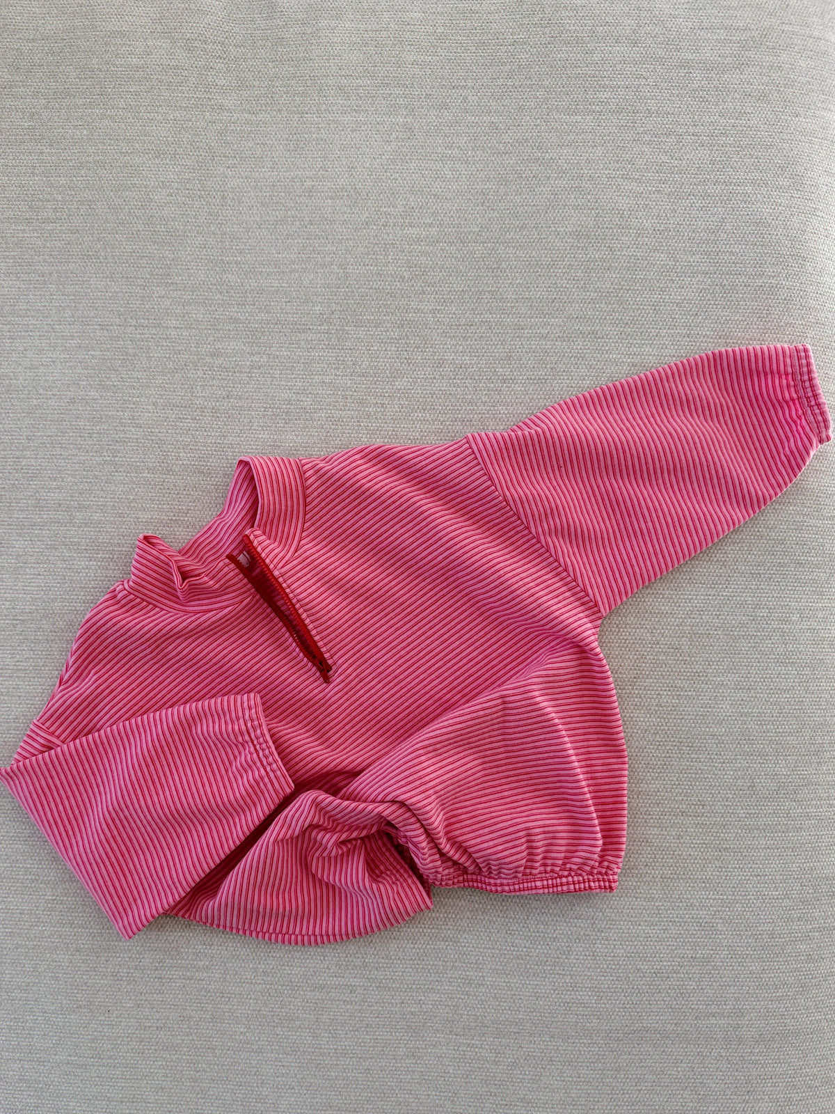 Sweat Elian - ligné rose