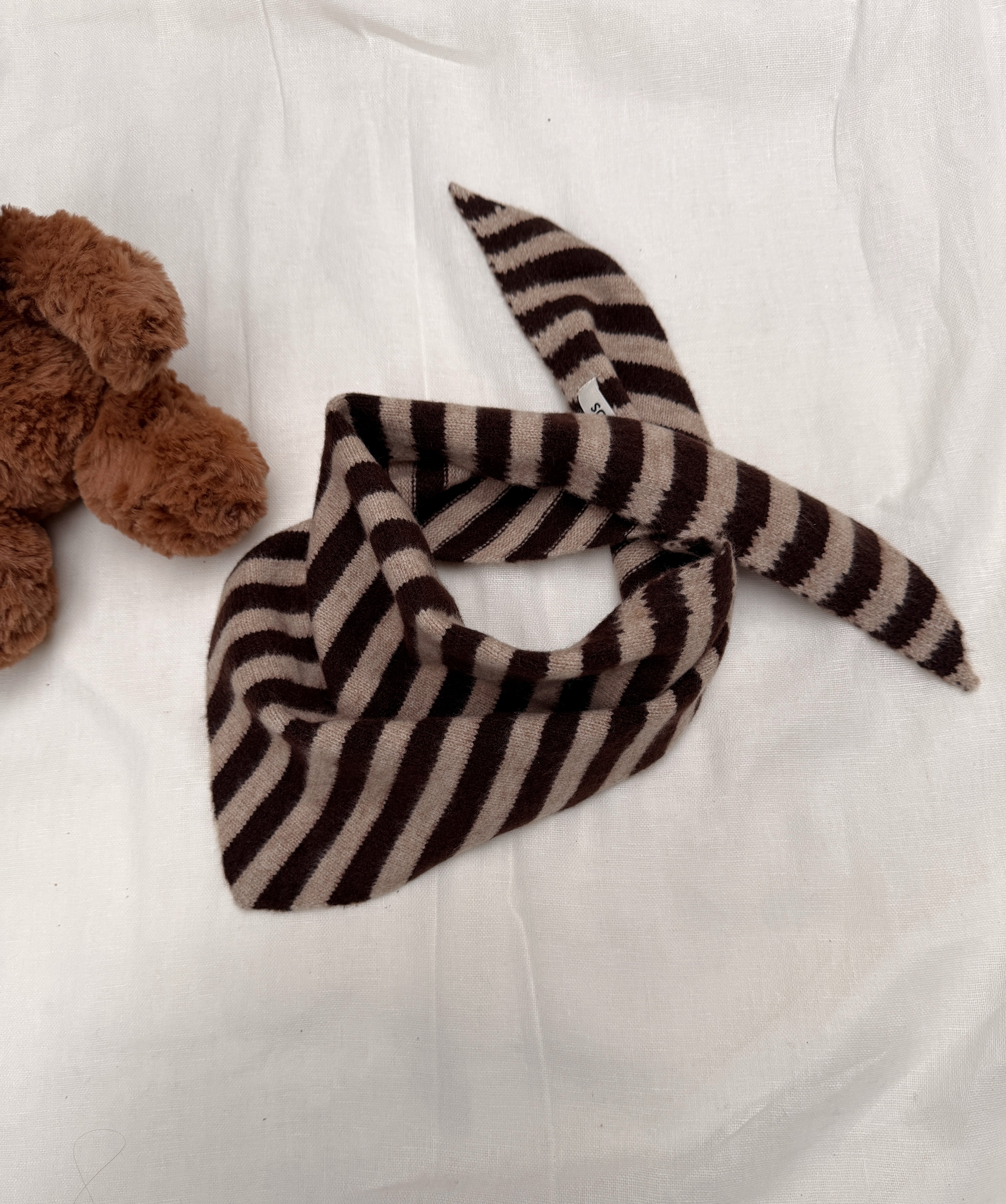 Foulard Raoul - beige et brun