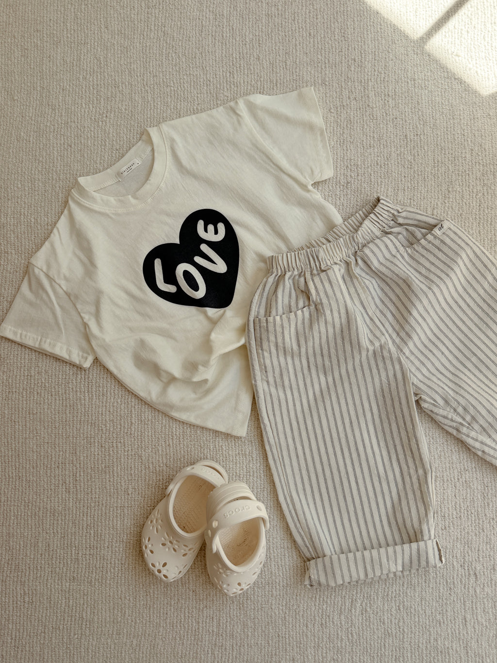 T-shirt Love - écru