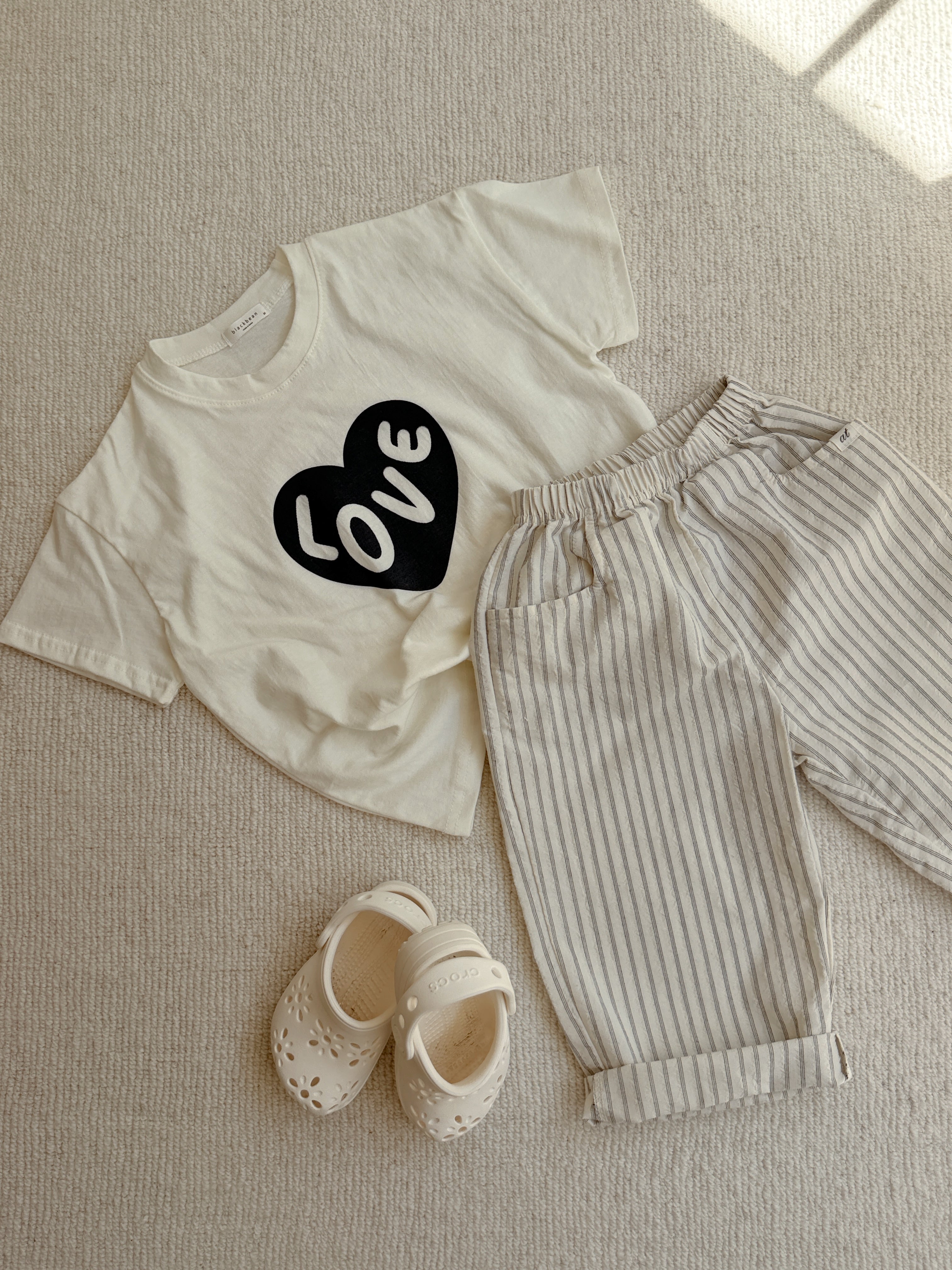 T-shirt Love - écru
