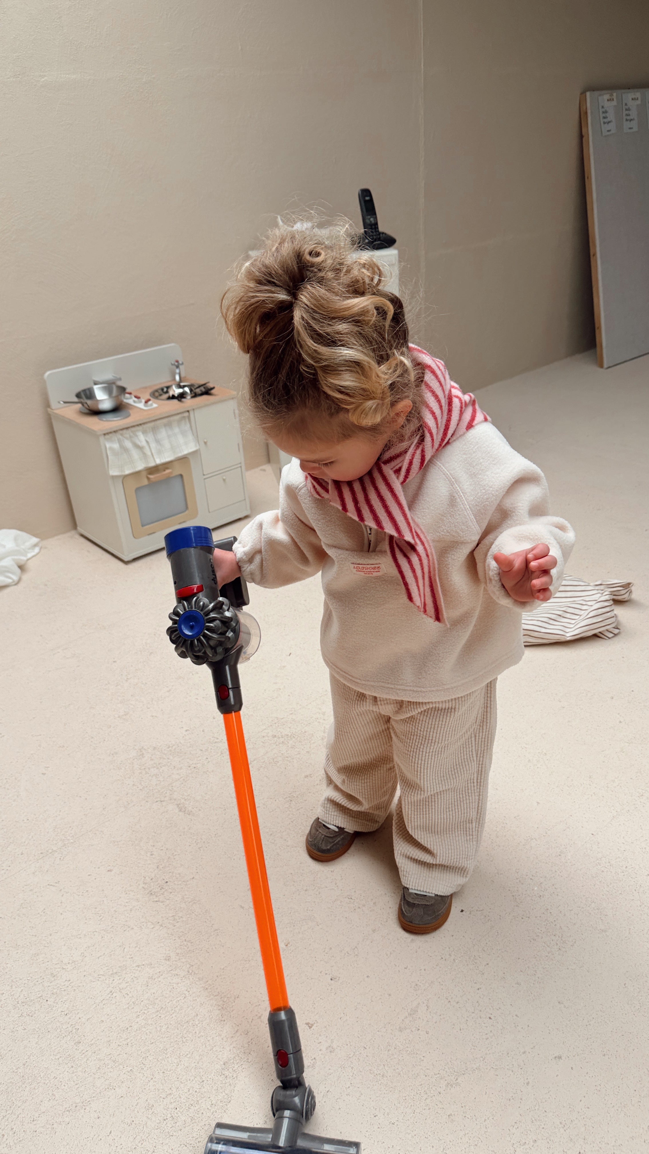 Echarpe Stripy - rose et rouge