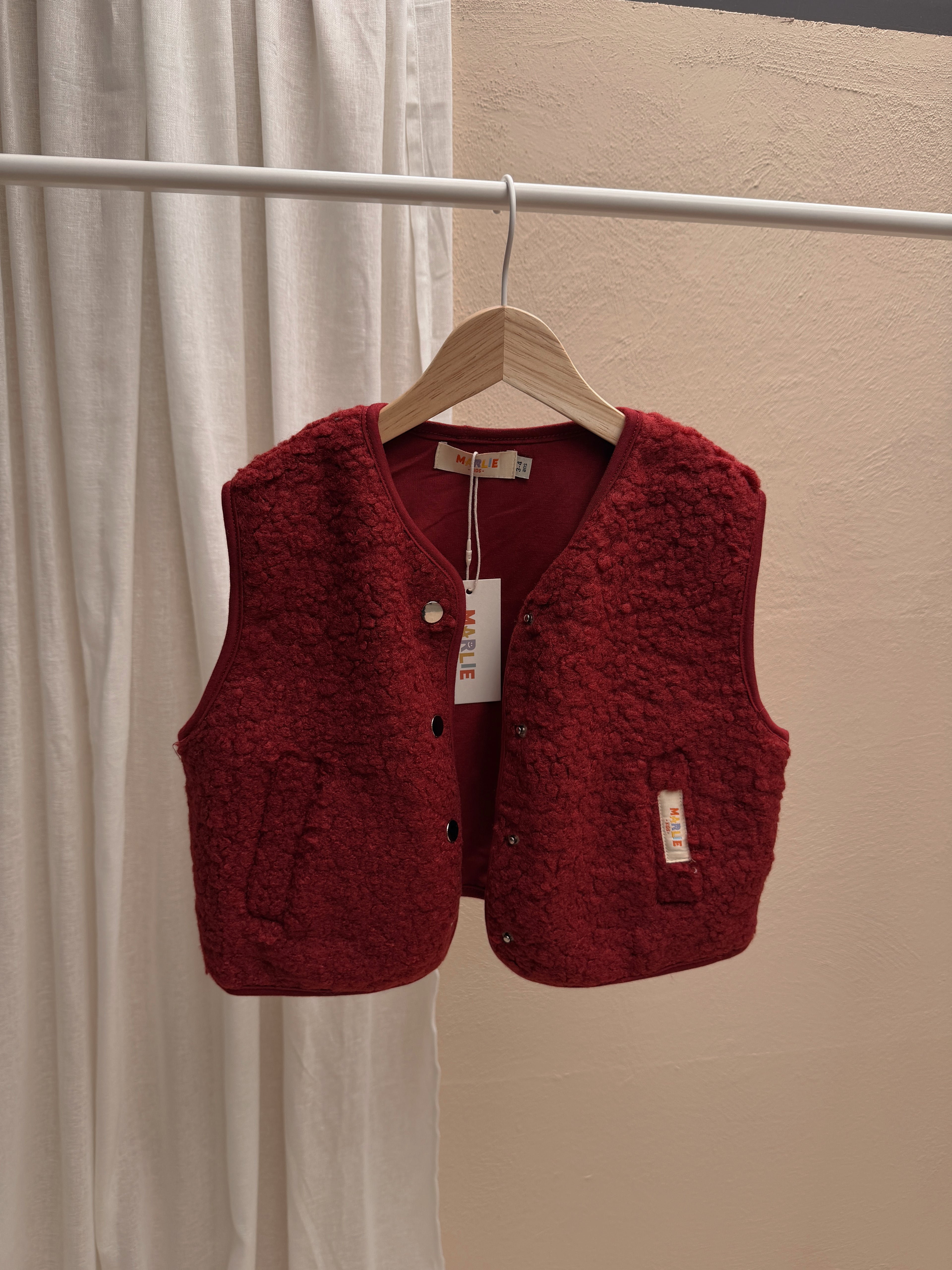 Gilet Anouk - bordeaux