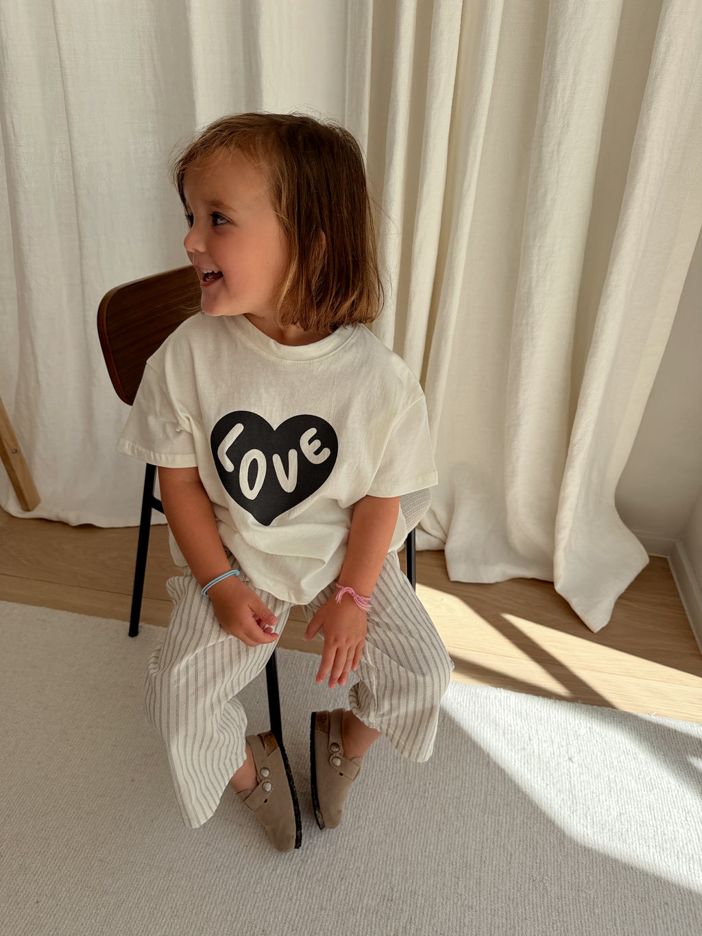 T-shirt Love - écru