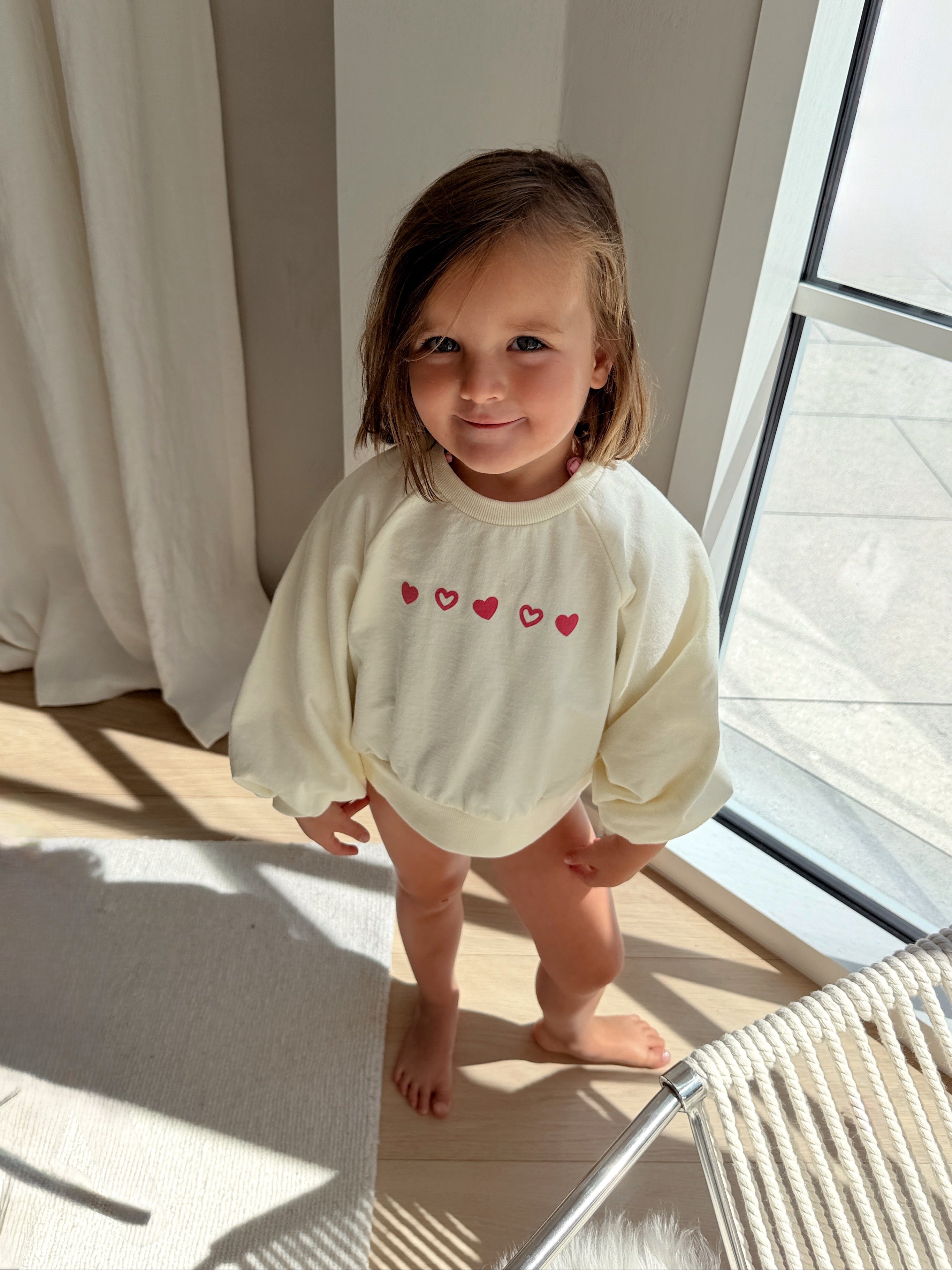 Sweatshirt Maddie - ecru