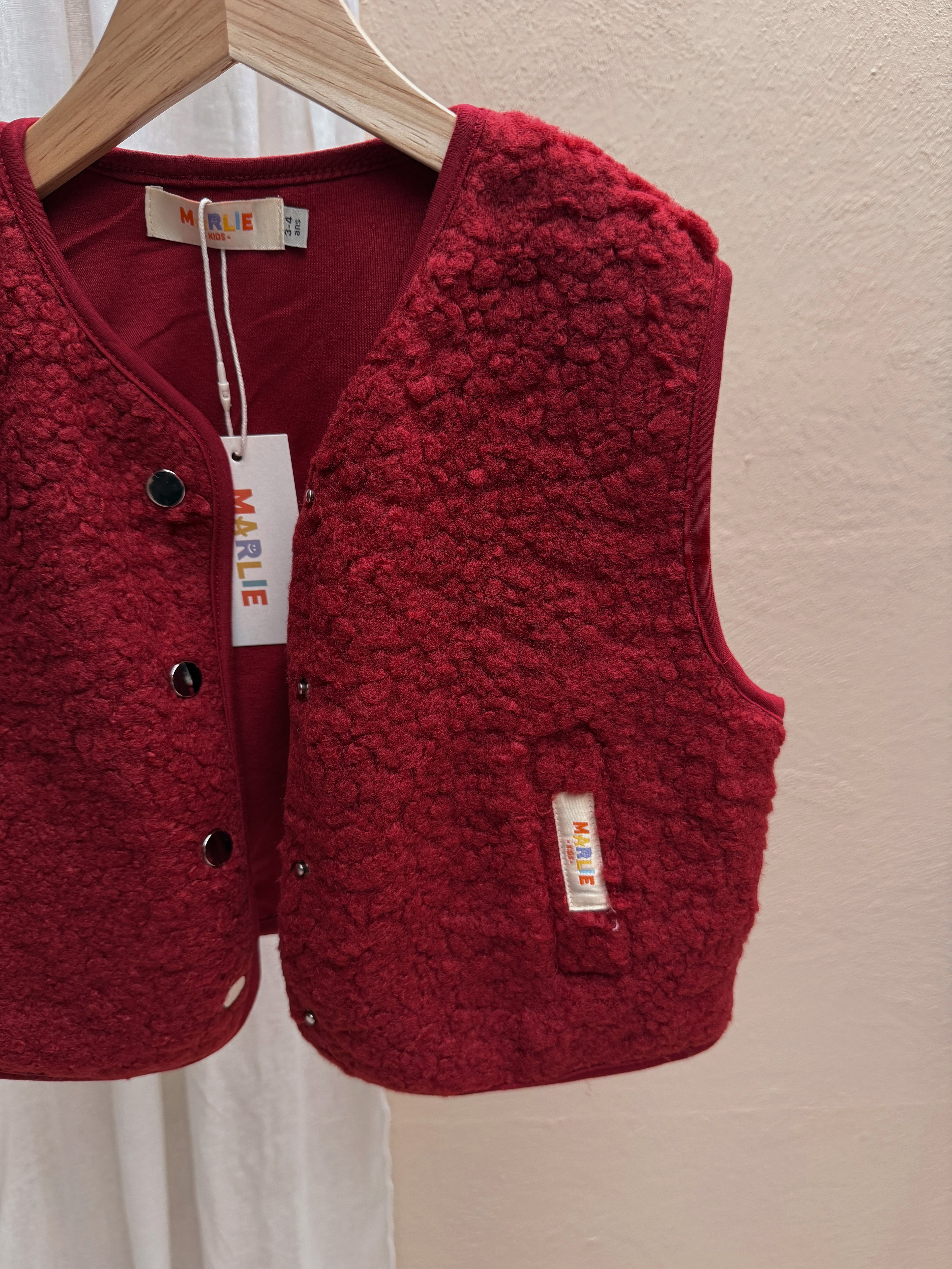 Gilet Anouk - bordeaux