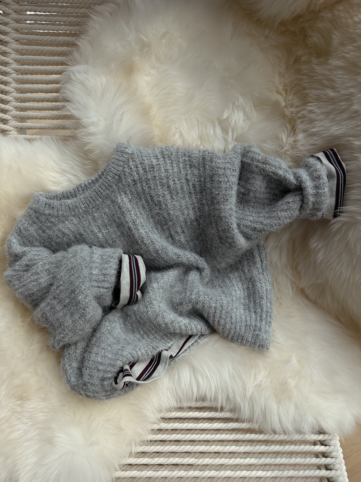 Pull Daphné - gris clair