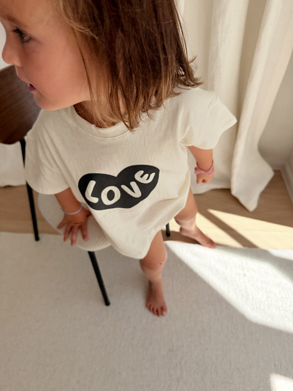 T-shirt Love - écru