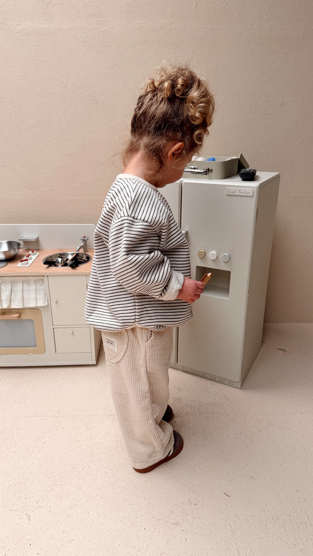 Pull Cleo - écru et bleu