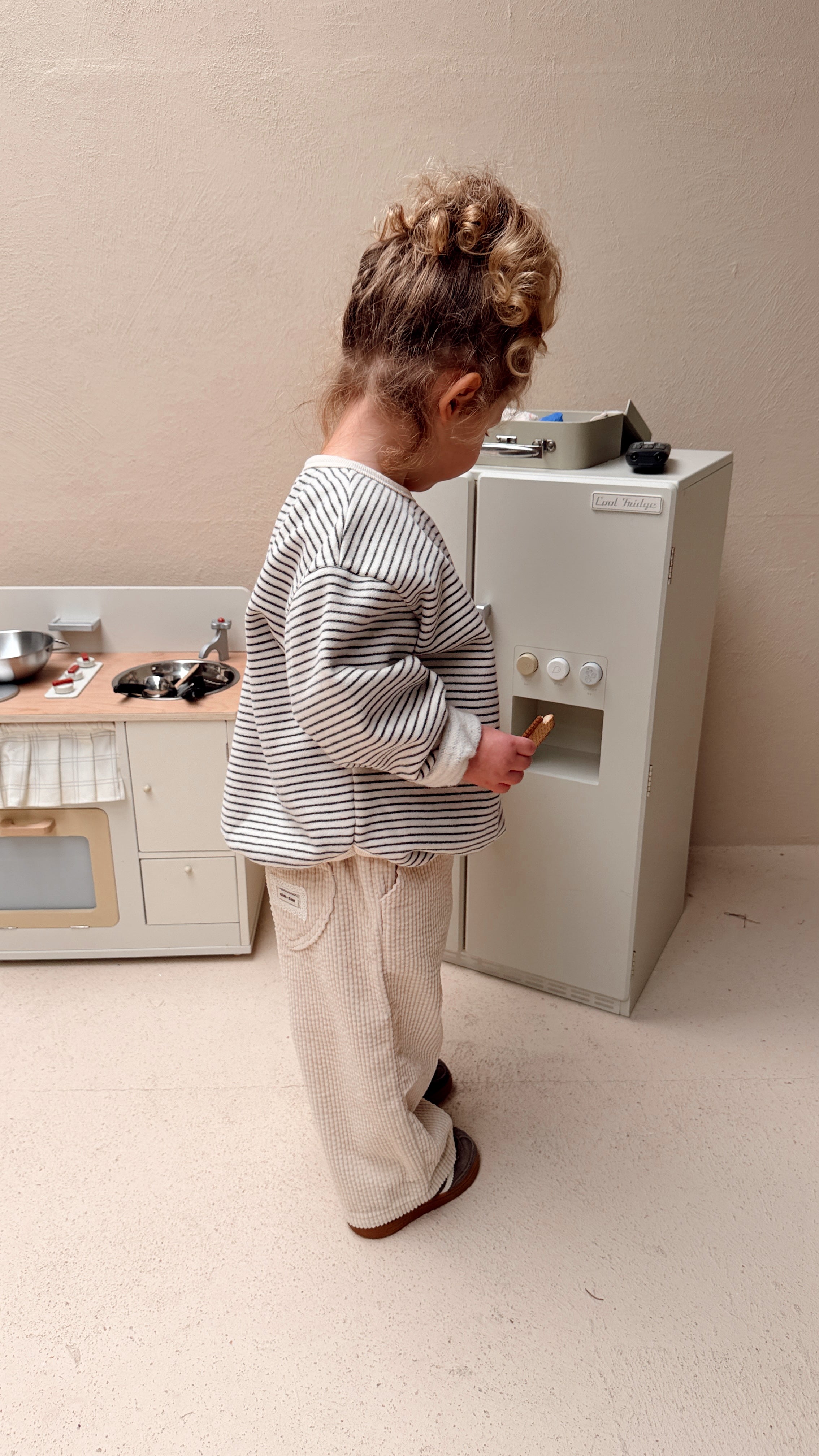 Pull Cleo - écru et bleu