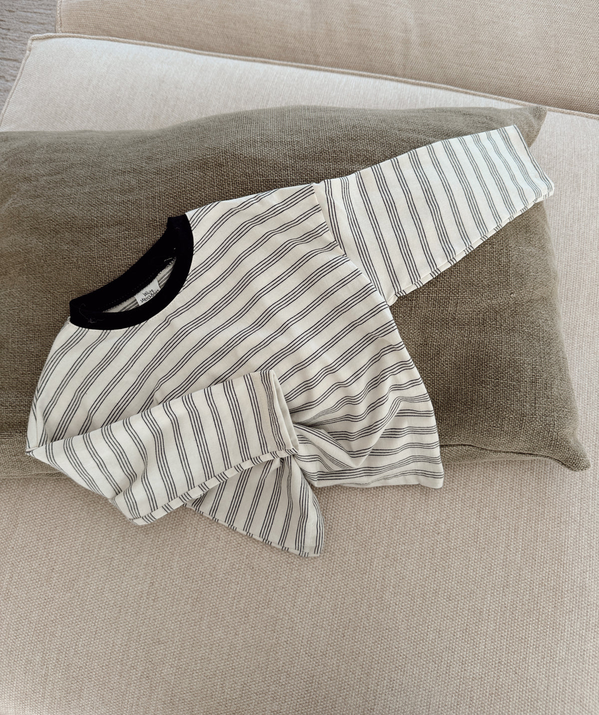 T-shirt Oscar - écru ligné