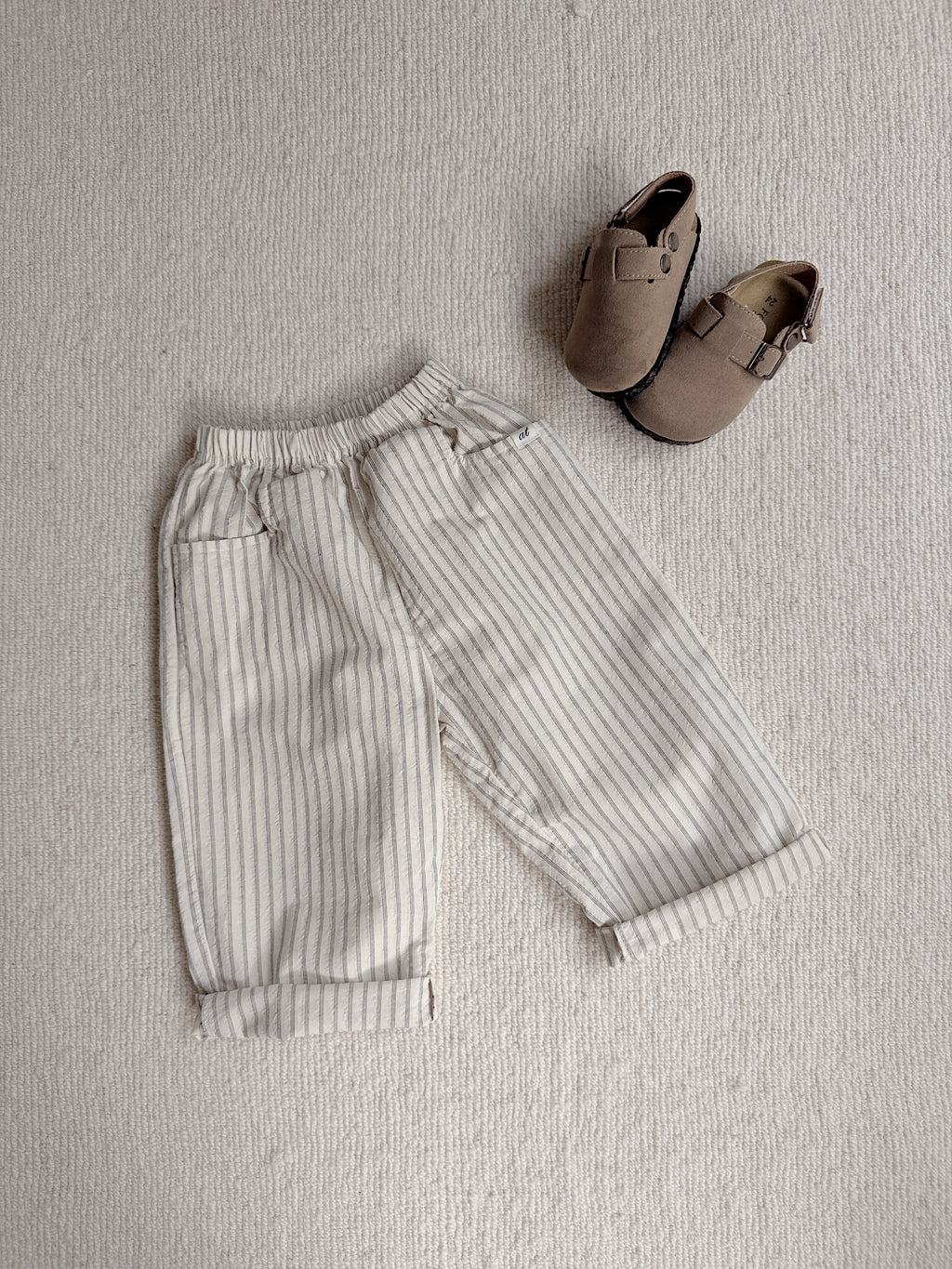 Trousers Sienna - ecru and black