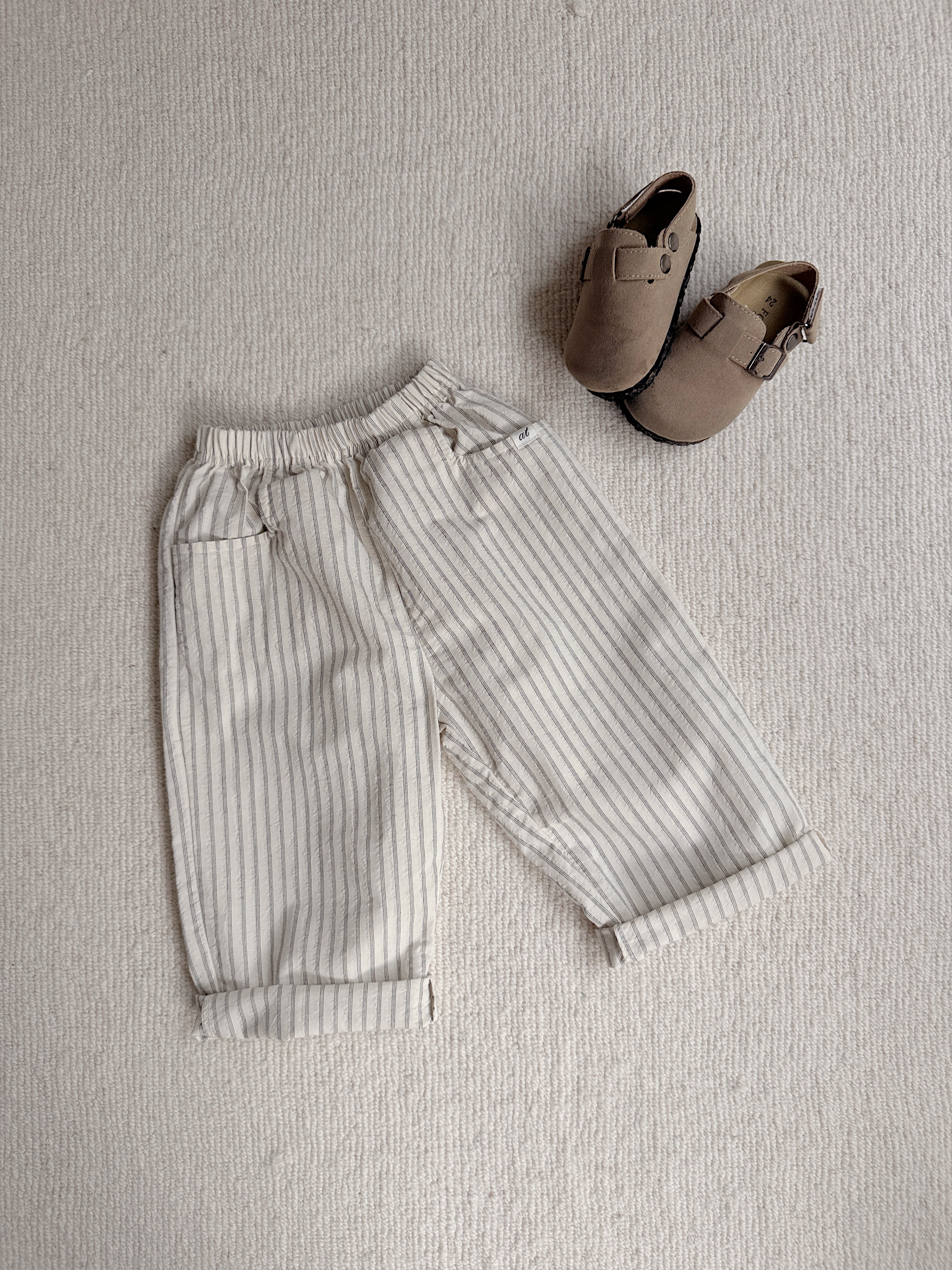 Trousers Sienna - ecru and black
