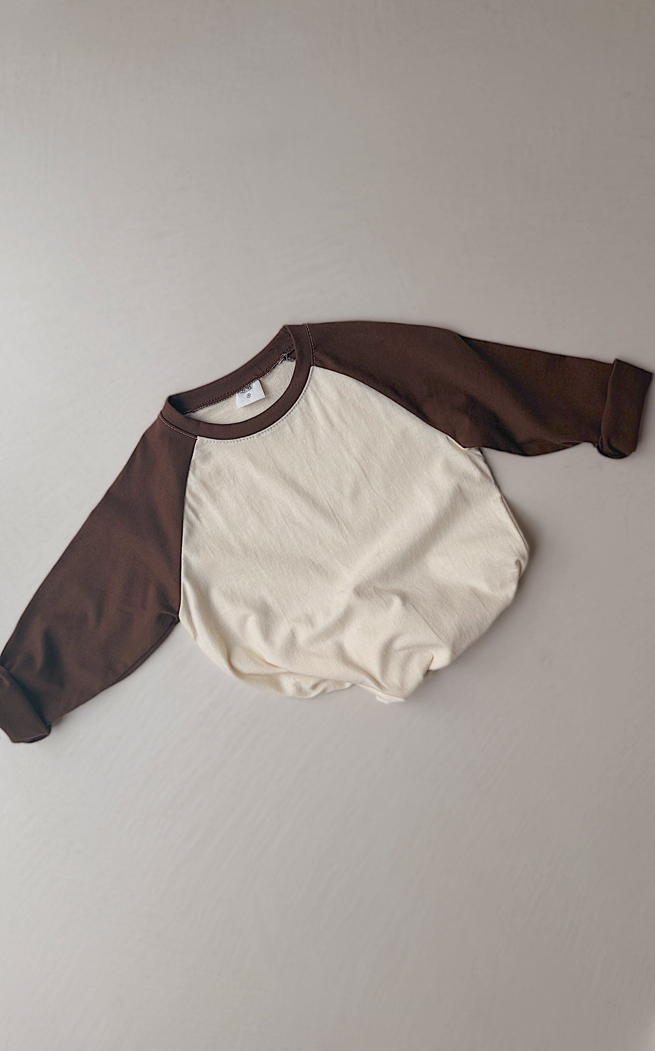 T-shirt Joe - écru et brun