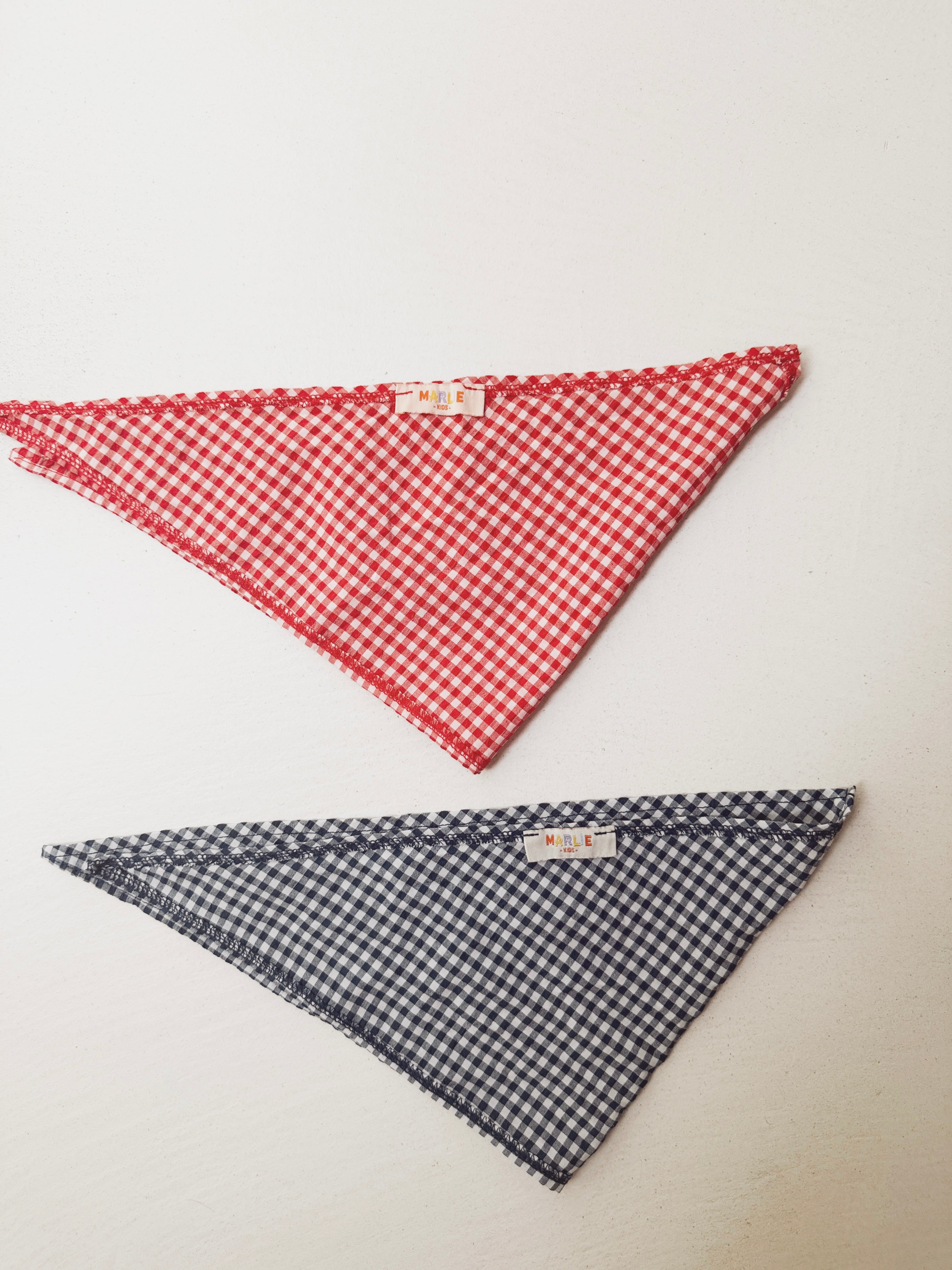 Foulard Sofia - vichy bleu