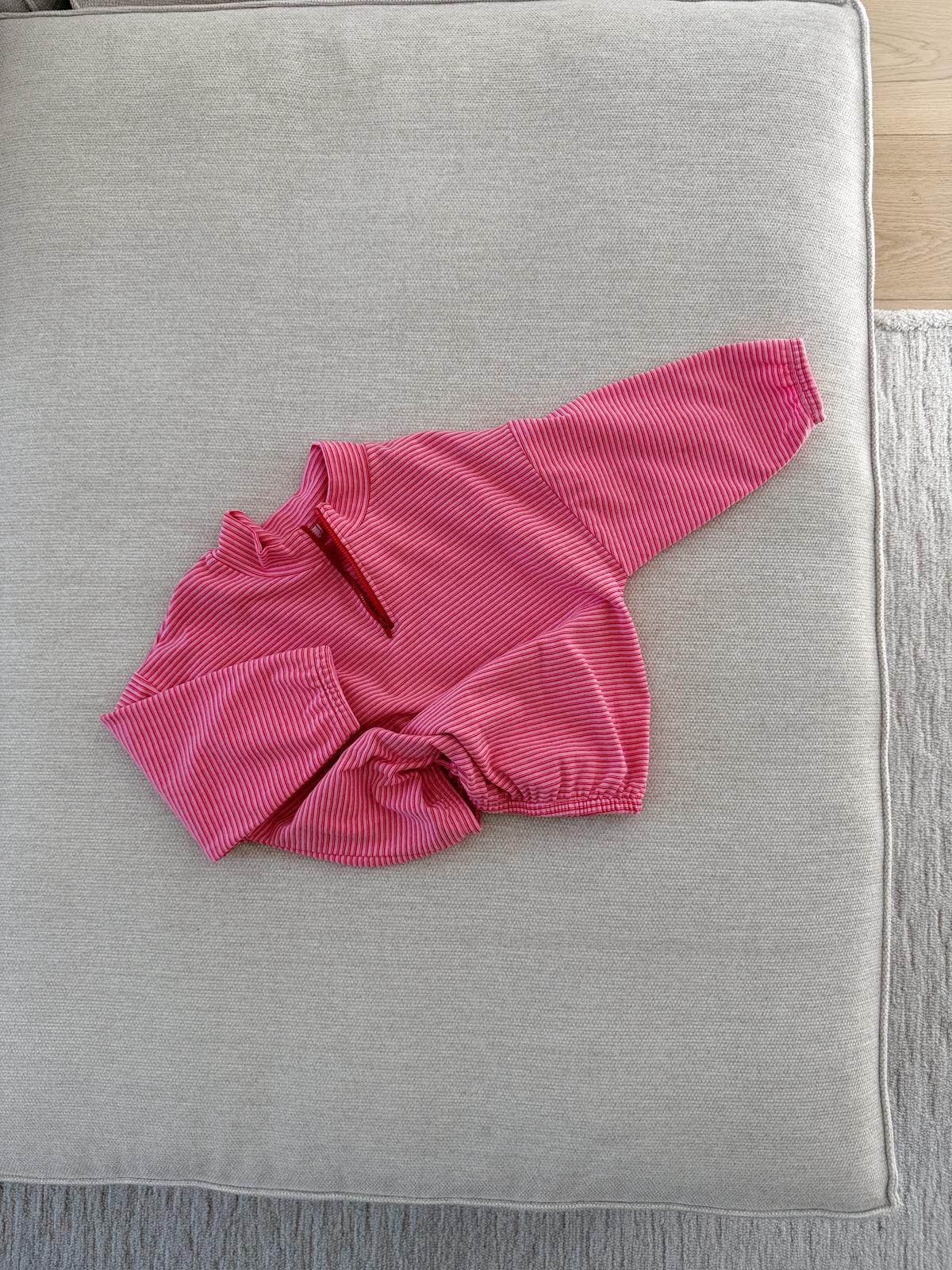 Sweat Elian - ligné rose