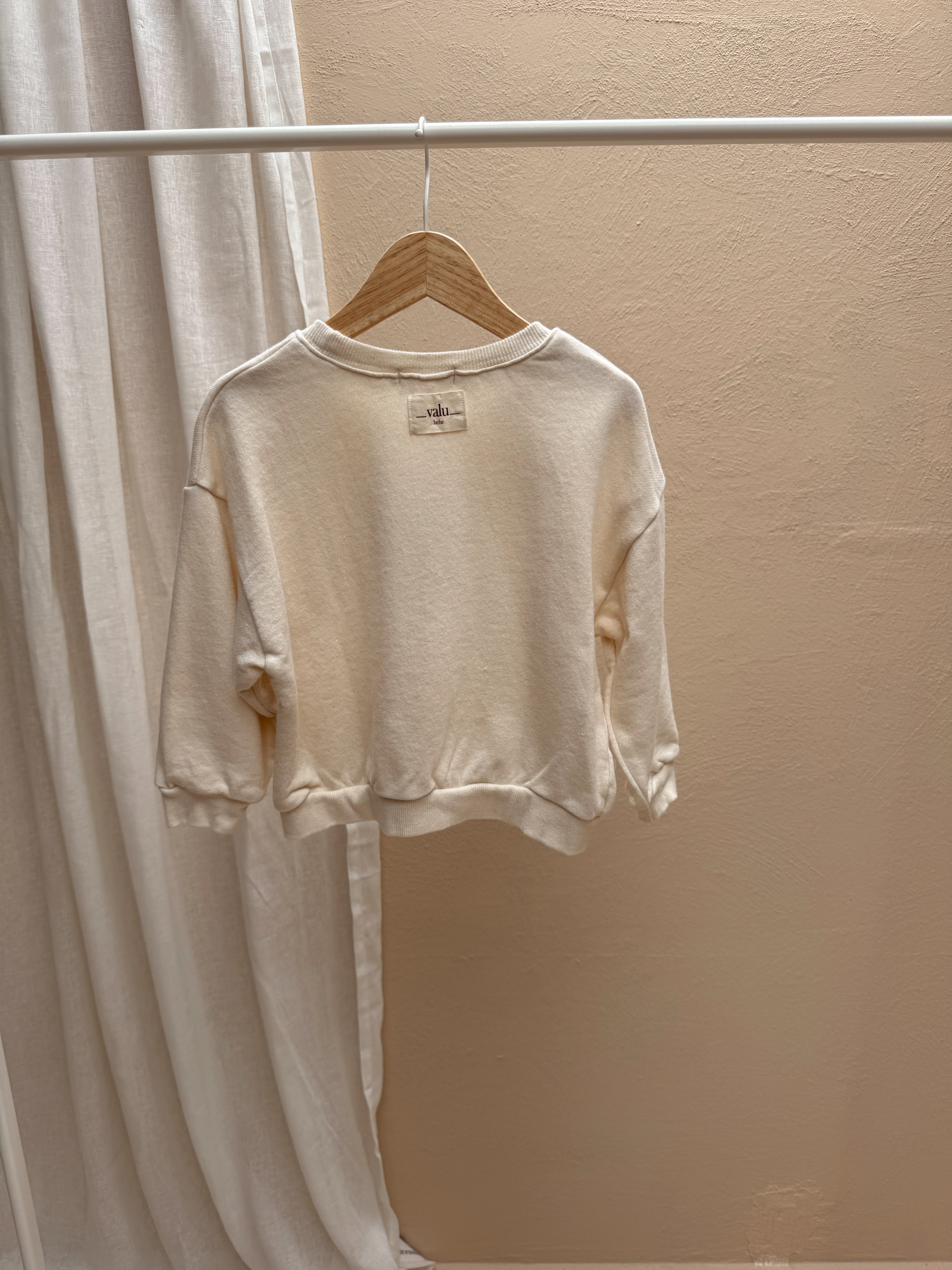 Pull Pop corn - écru