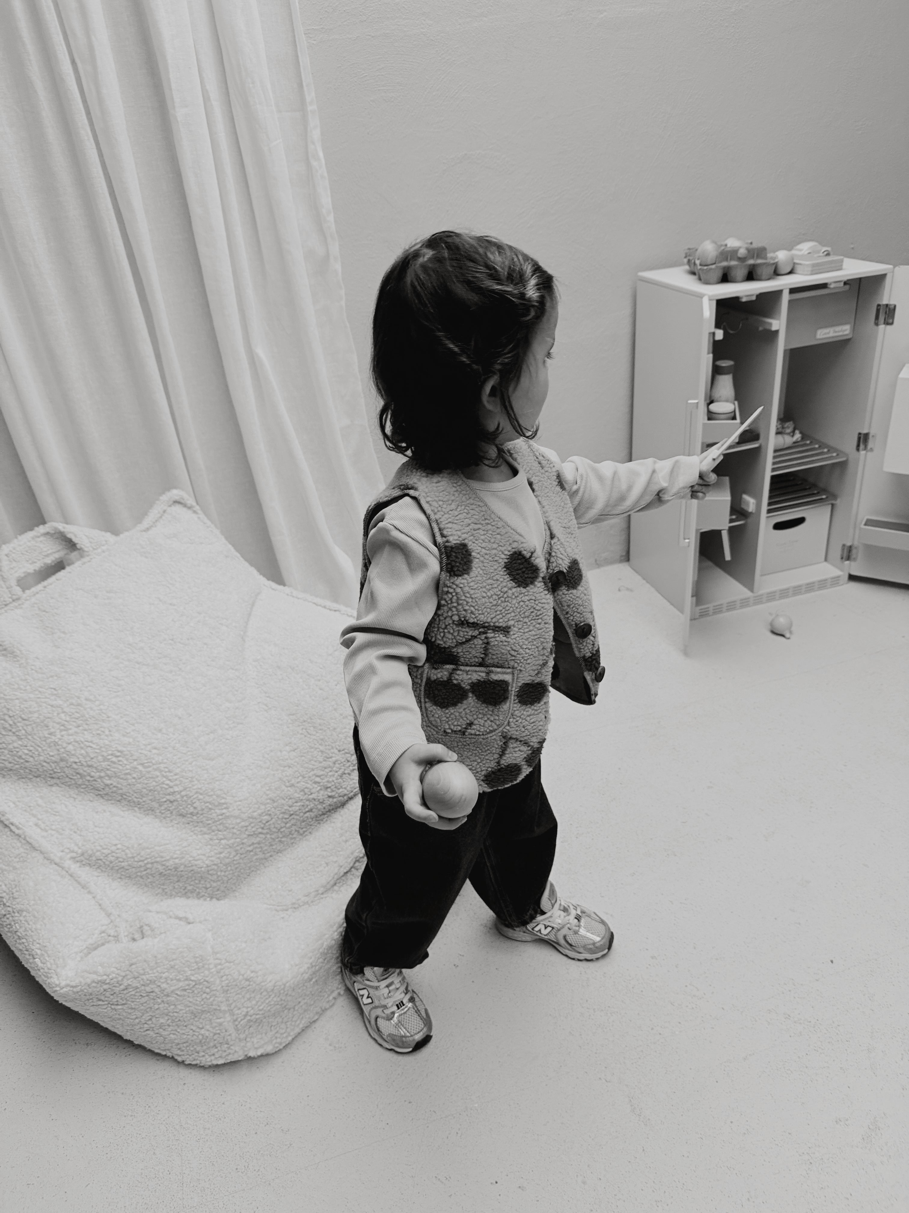 Gilet Flo - rose à motif cerise