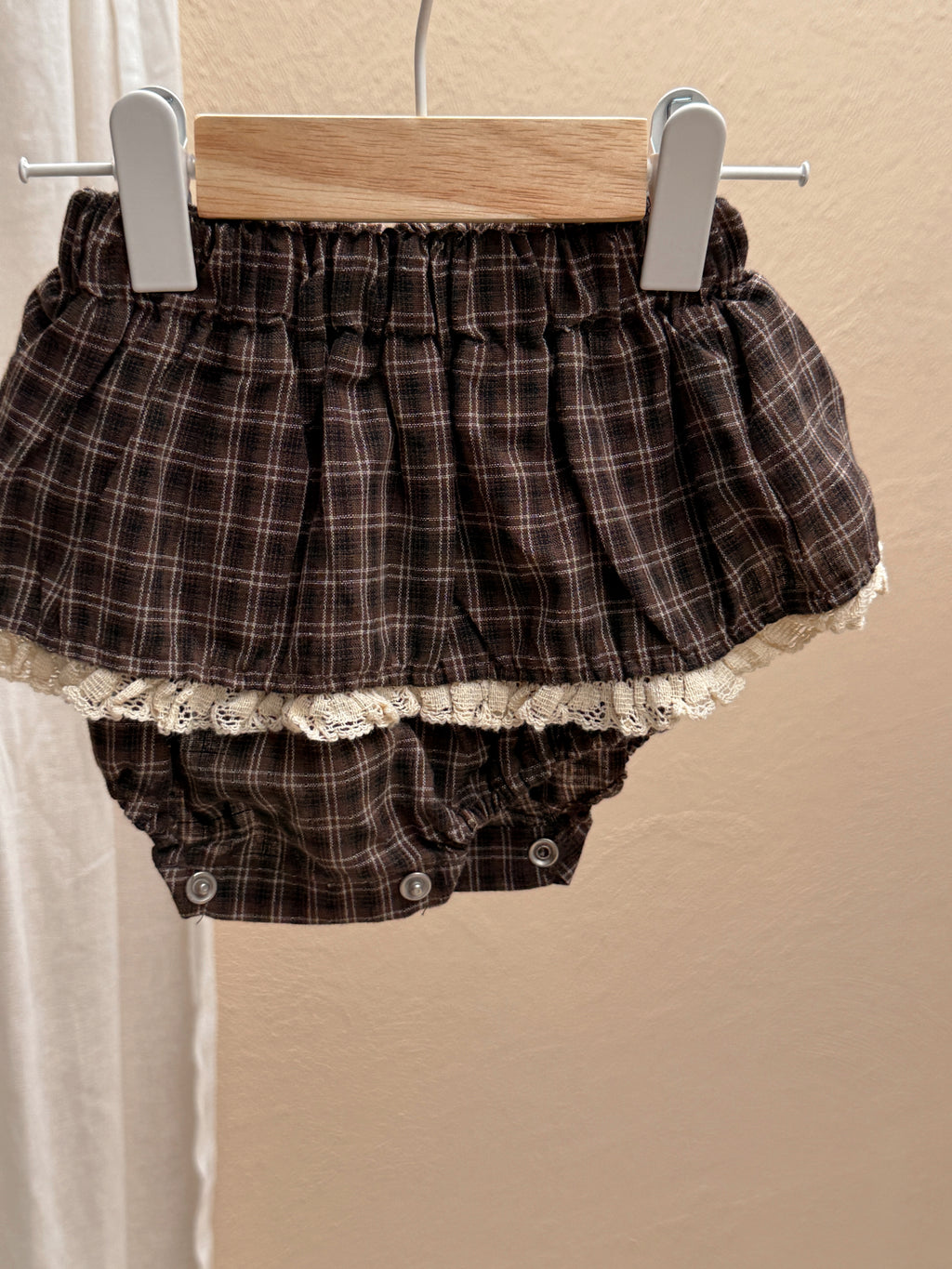 Jupe-culotte Tessa - brun à carreaux