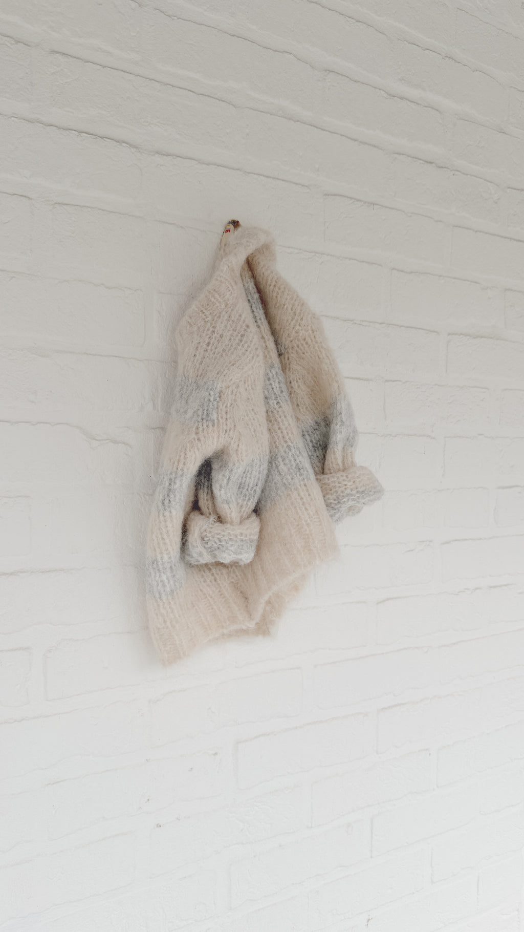 Pull Basile - écru et gris