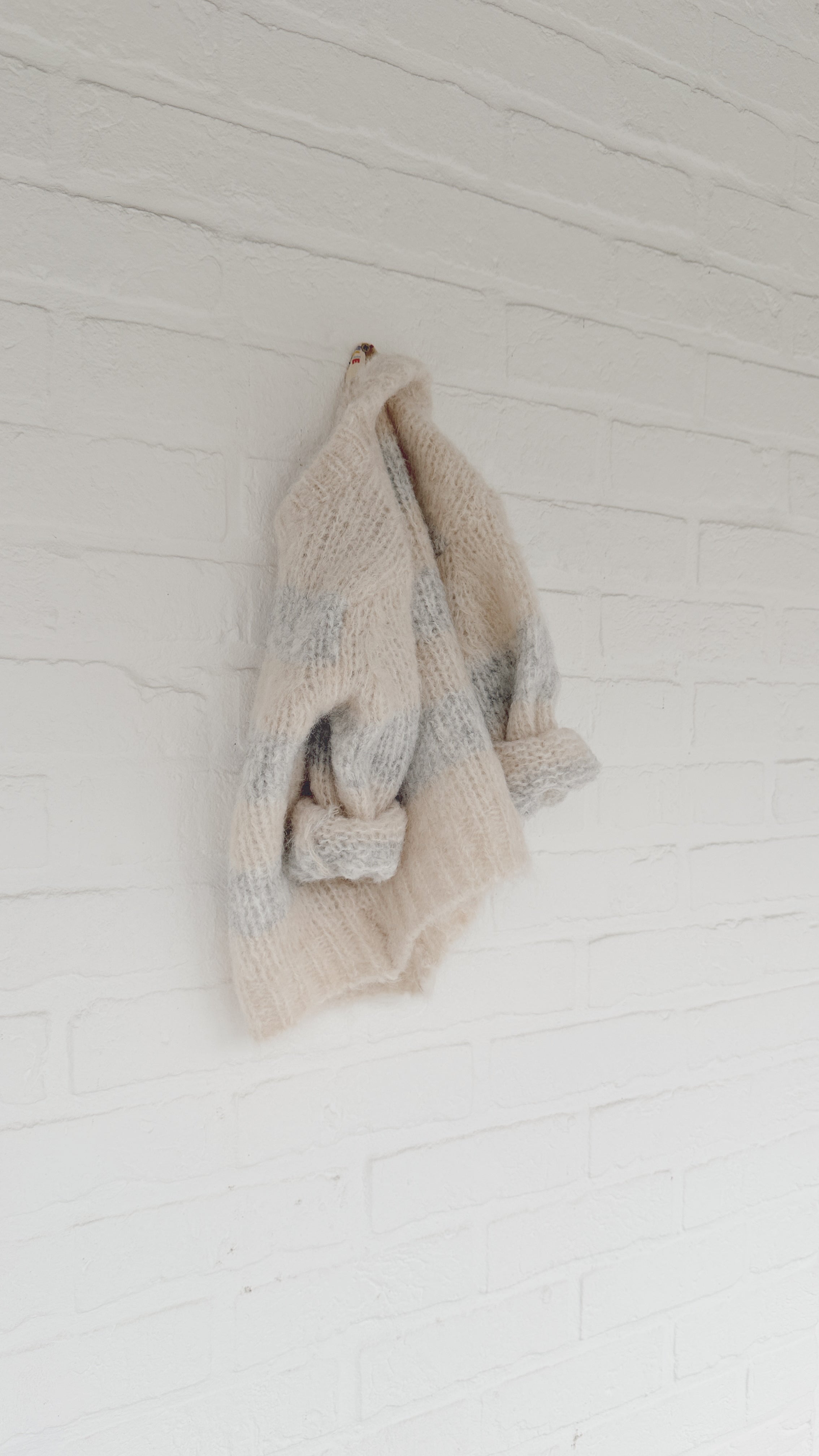 Pull Basile - écru et gris