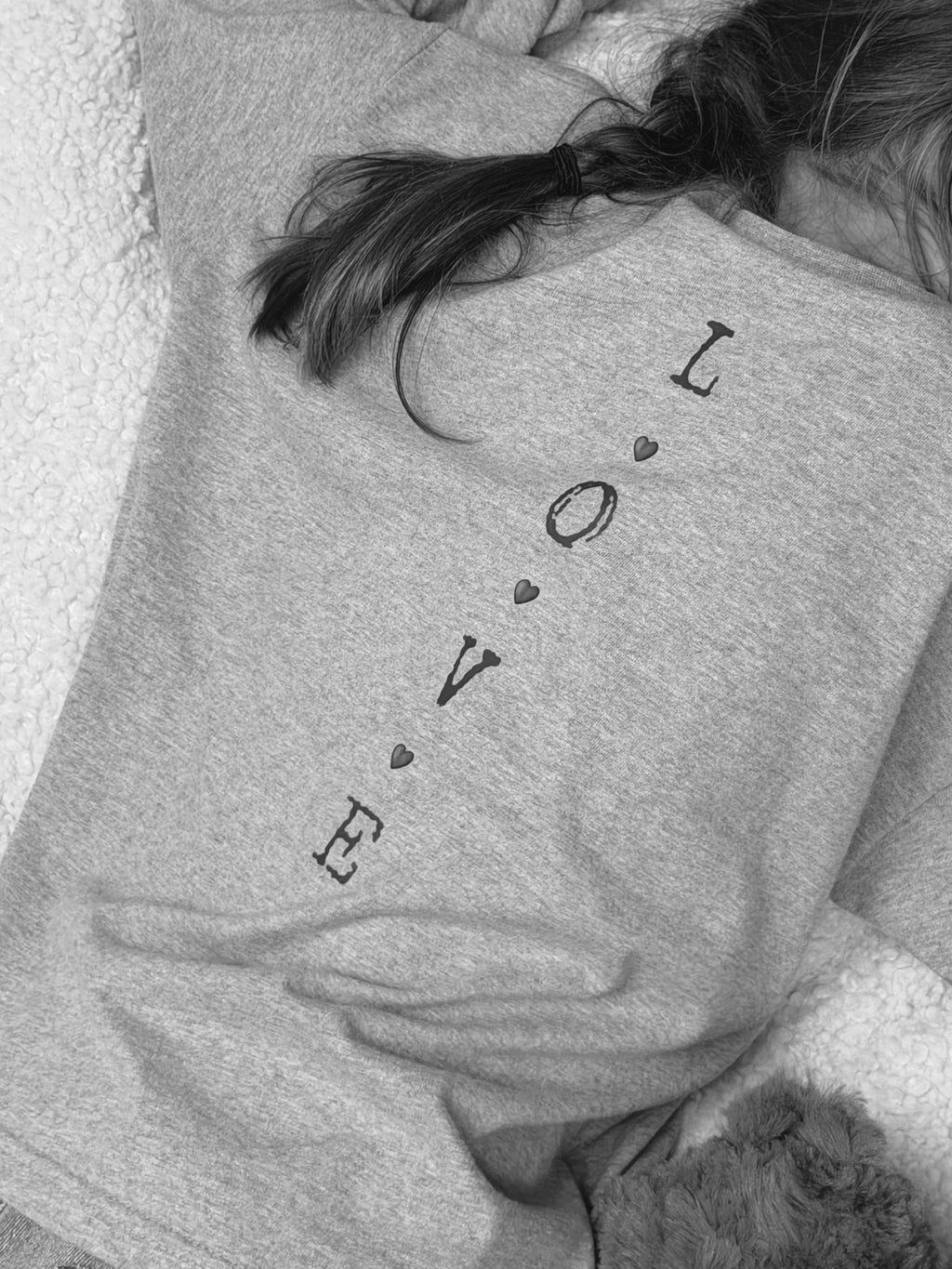 T-shirt Love - gris