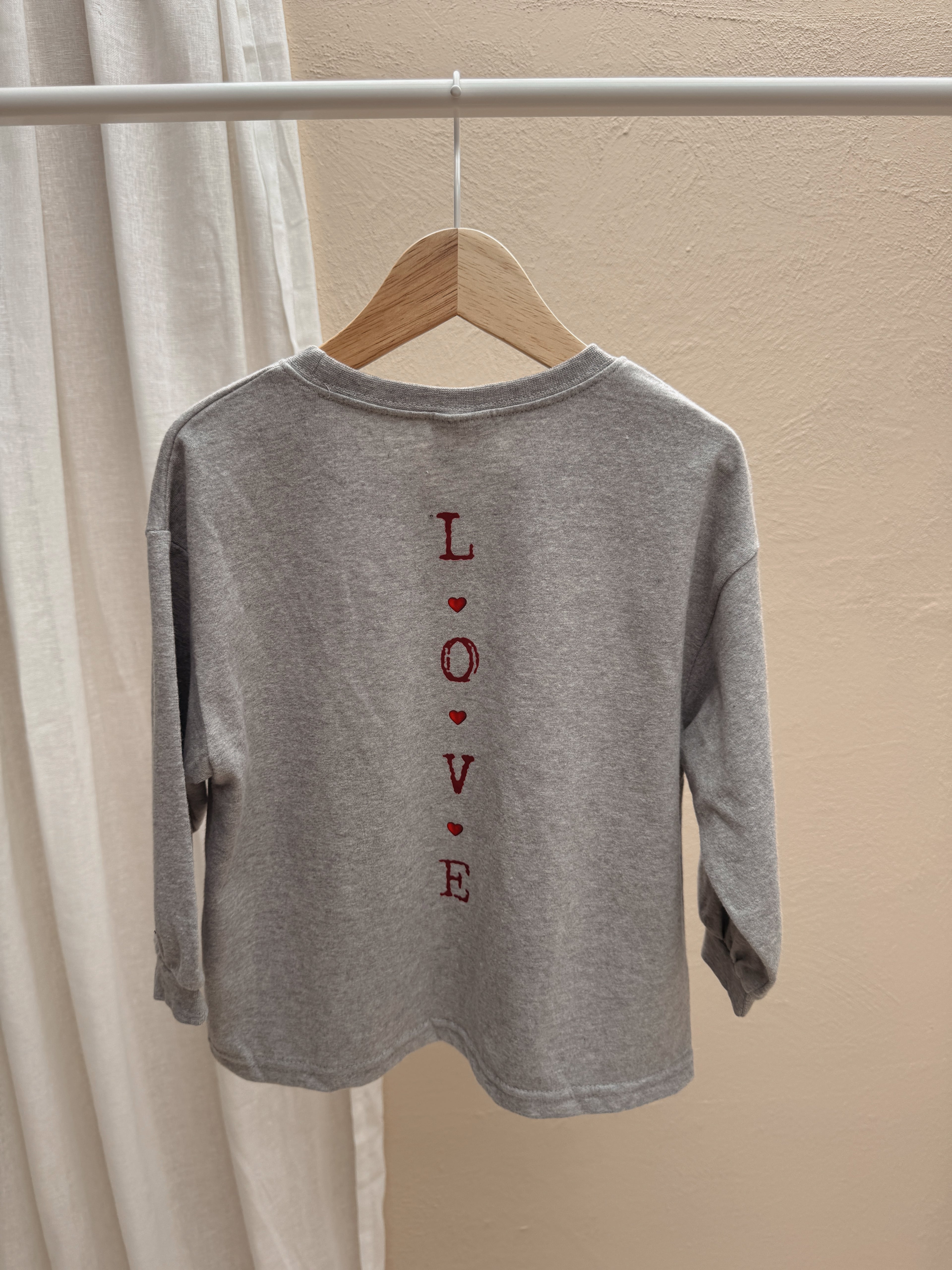 T-shirt Love - gris