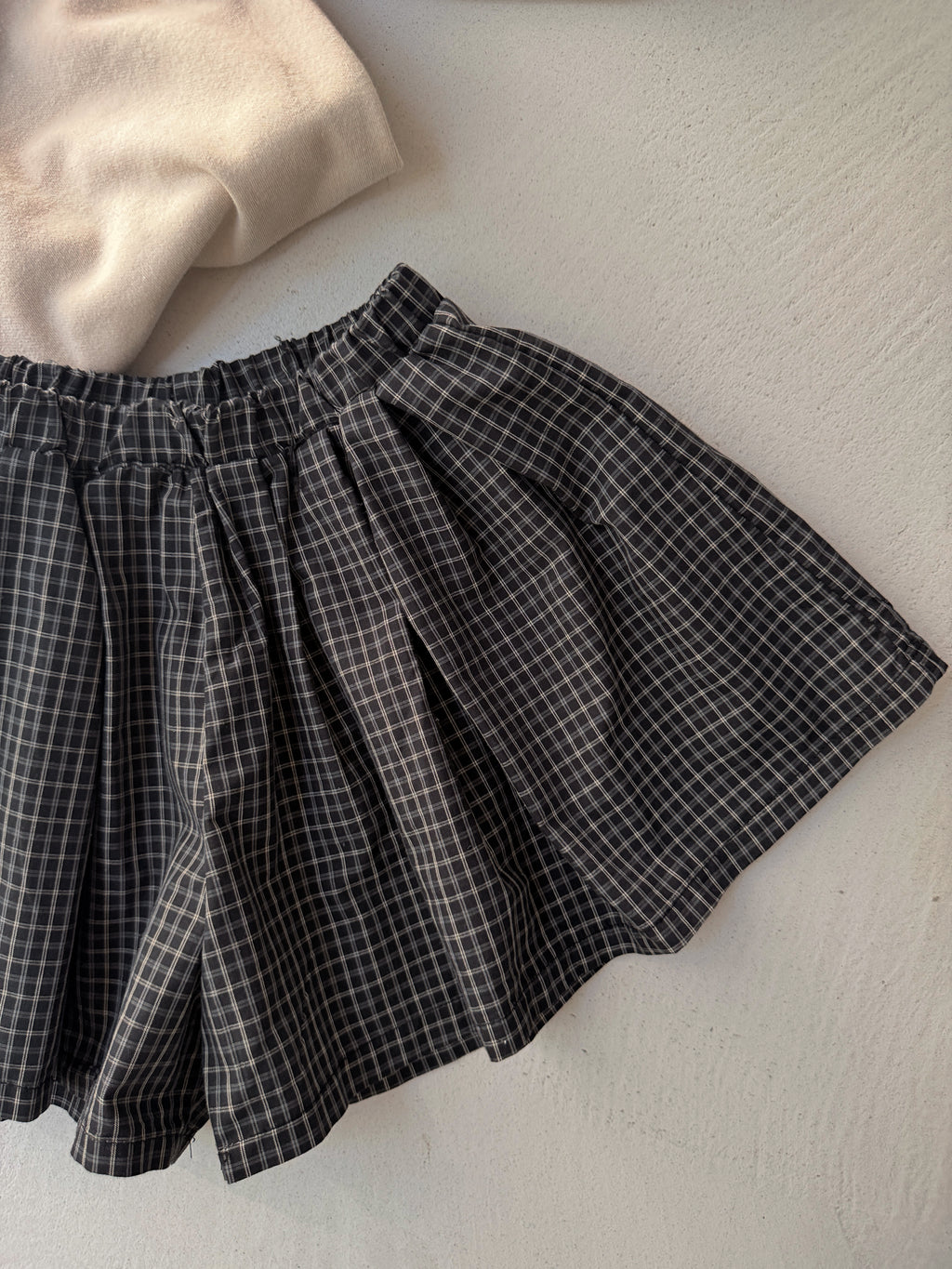 Jupe-Short Adela - noir à carreaux