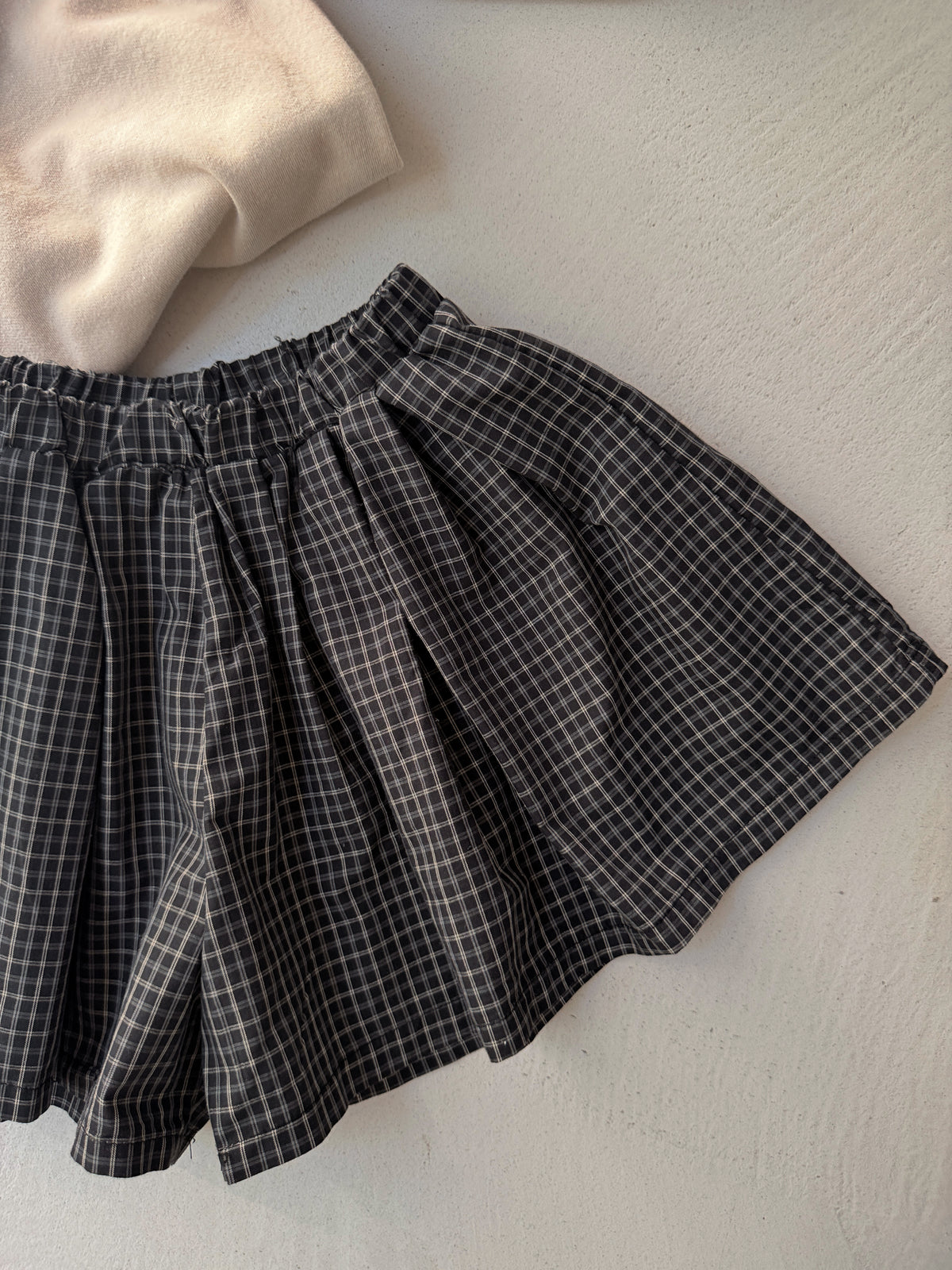 Jupe-Short Adela - noir à carreaux