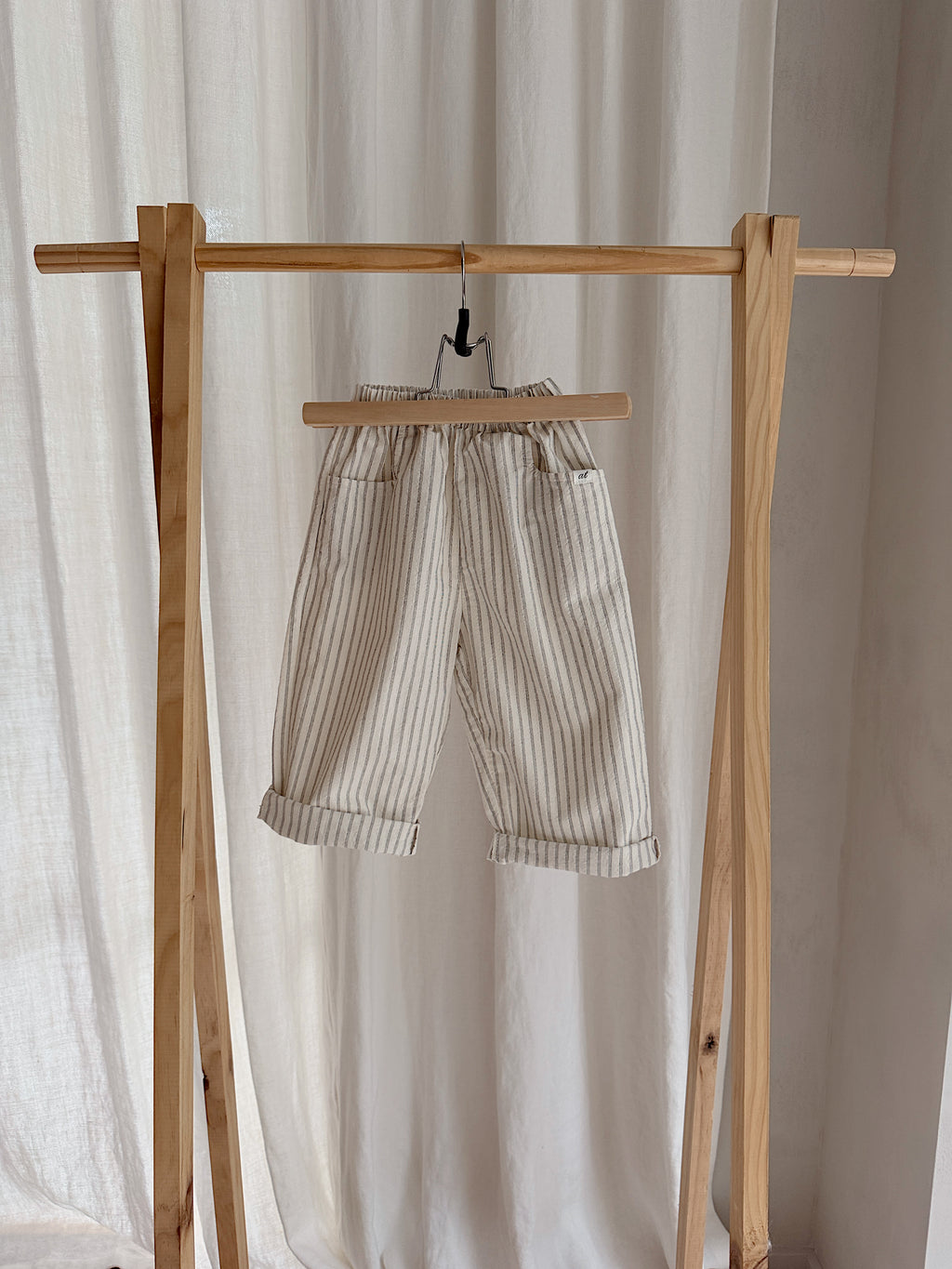 Trousers Sienna - ecru and black