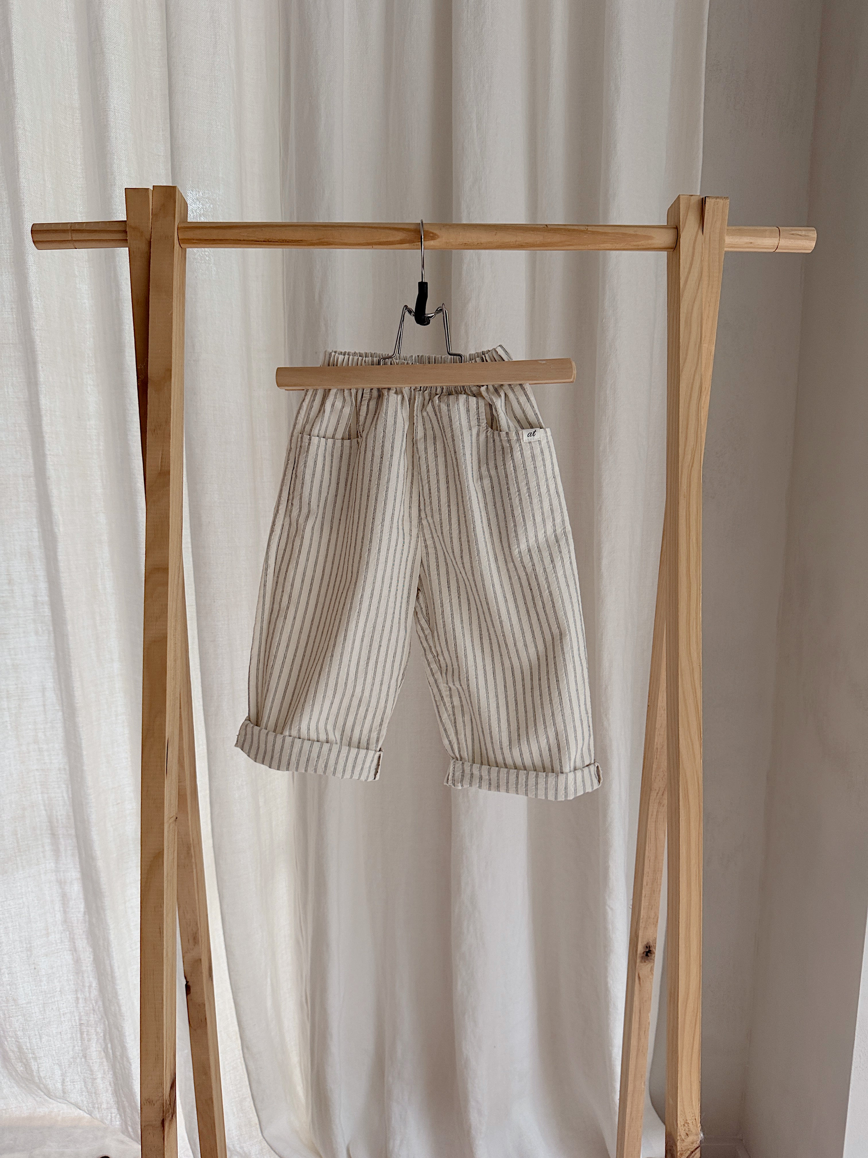 Trousers Sienna - ecru and black