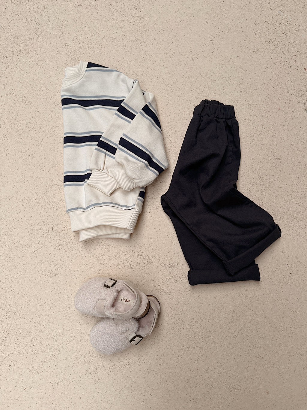 Pull Gaspard - écru à lignes