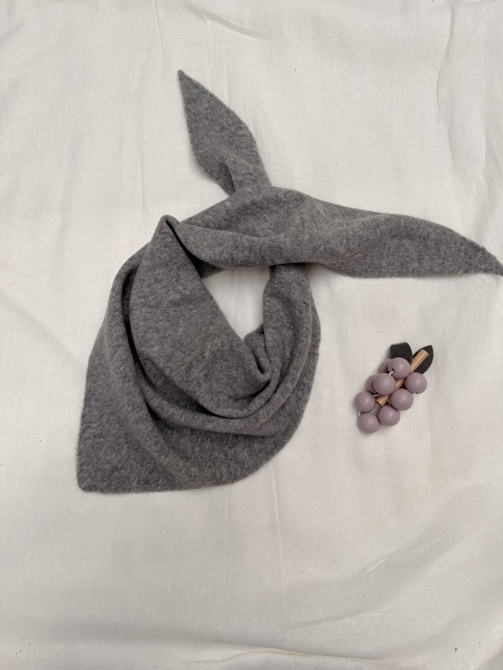 Foulard Dely - gris clair