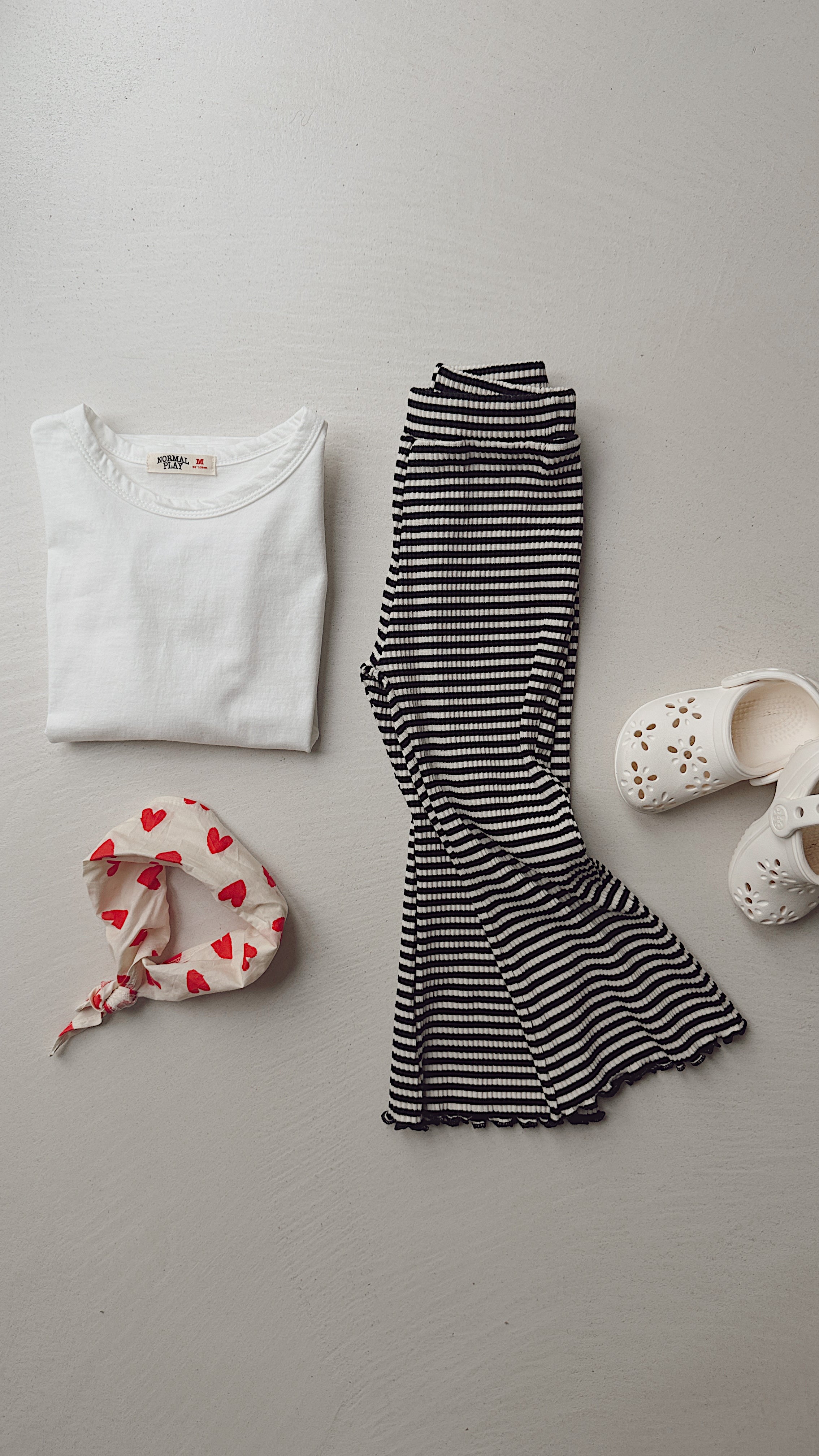 Legging June - noir et écru