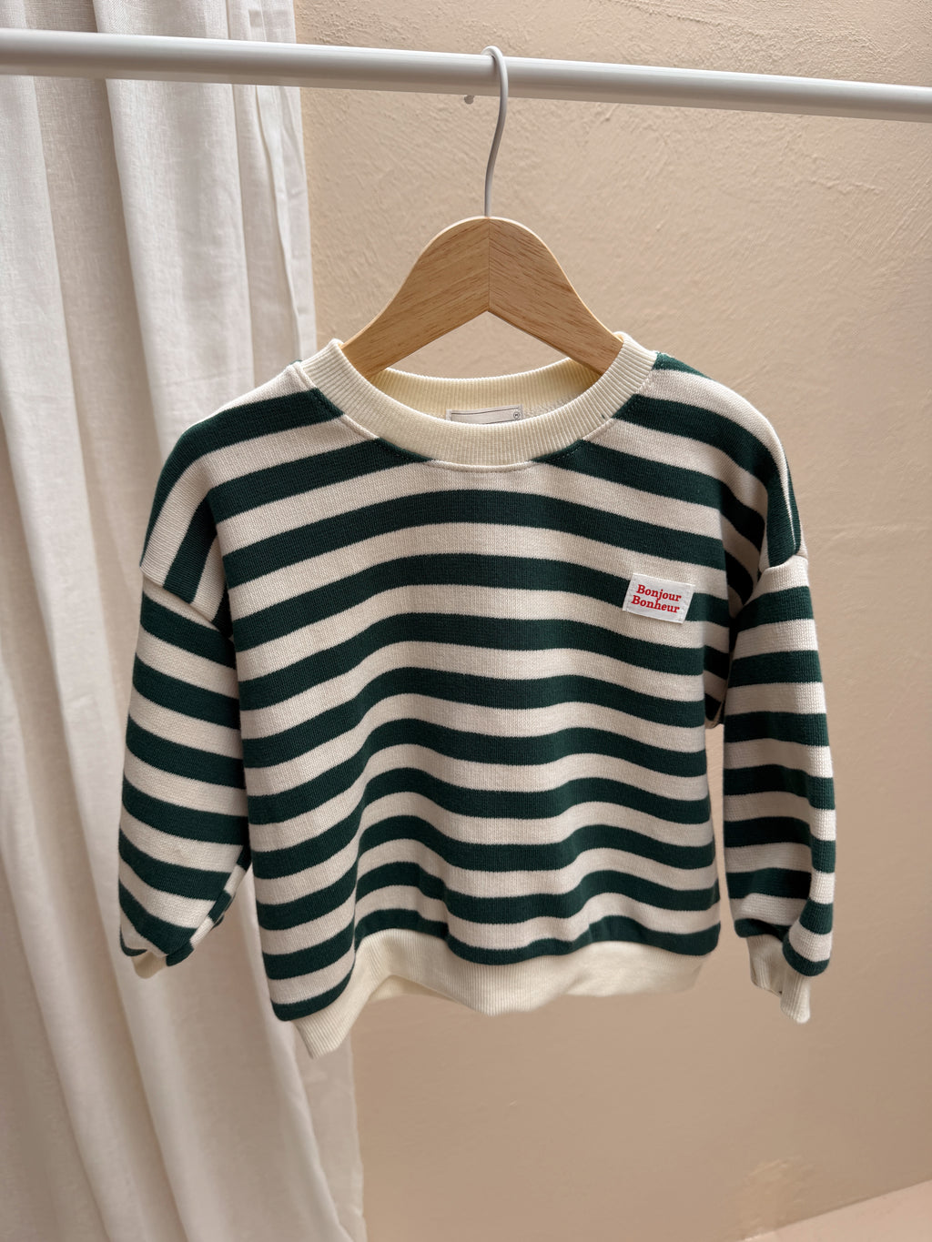 Pull Edouard - écru et vert
