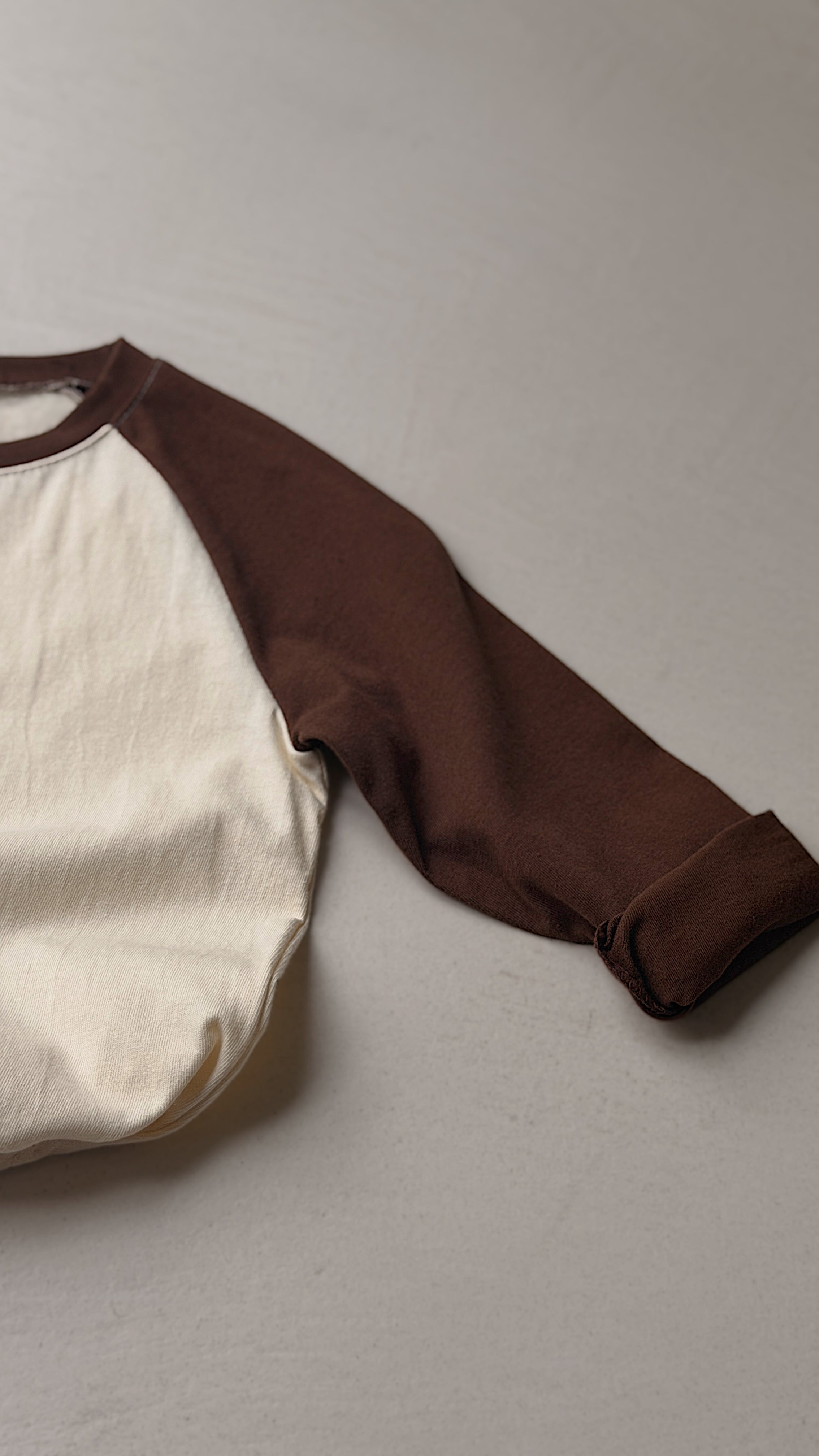 T-shirt Joe - écru et brun